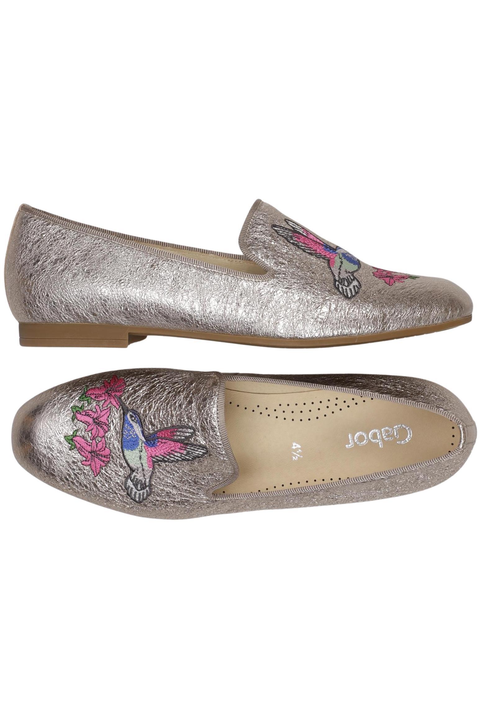 

Gabor Damen Halbschuh, silber, Gr. 4.5