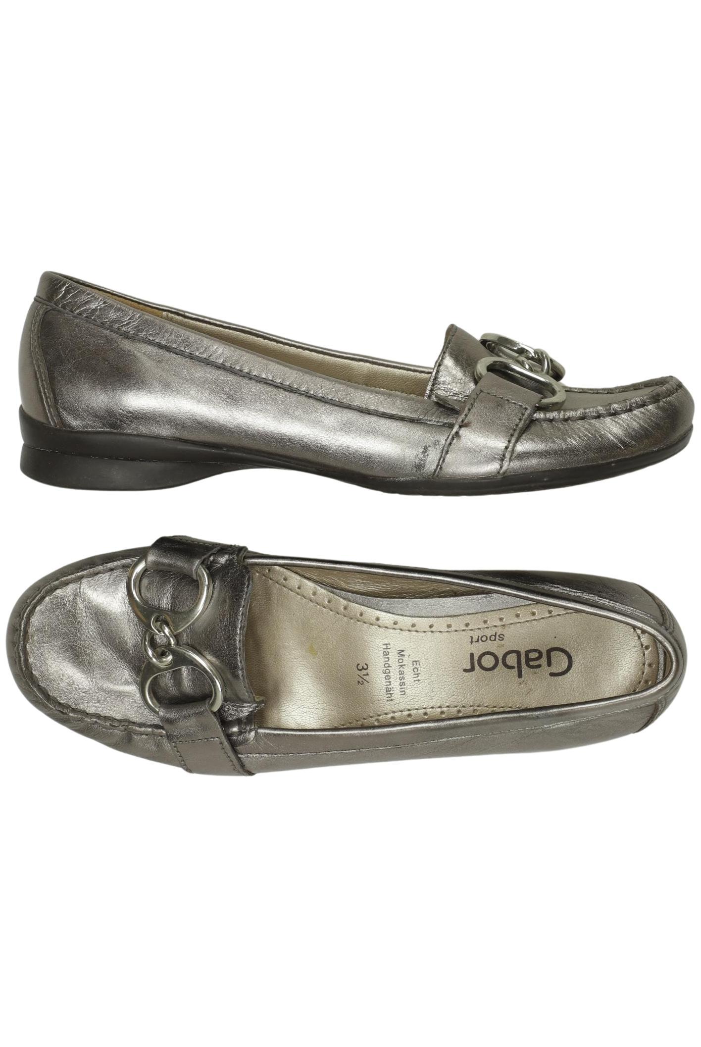 

Gabor Damen Halbschuh, silber, Gr. 3.5