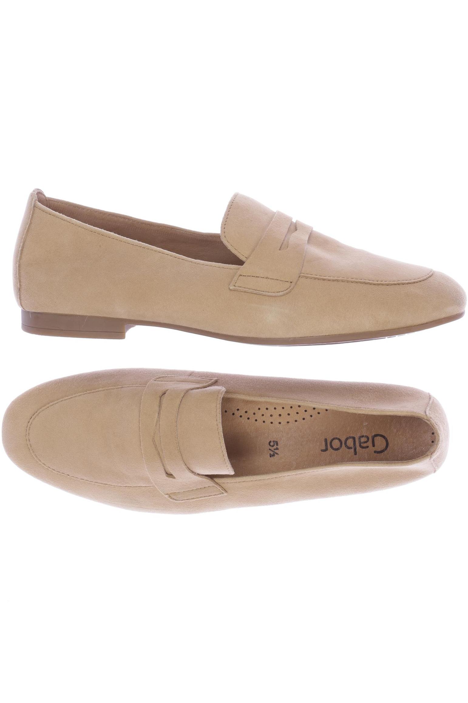 

Gabor Damen Halbschuh, beige, Gr. 5.5