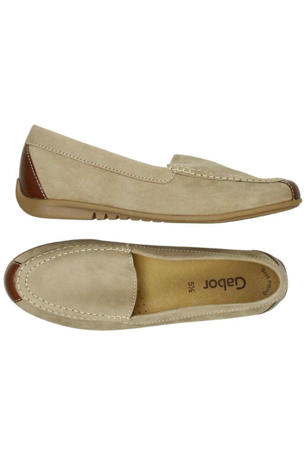 

Gabor Damen Halbschuh, beige, Gr. 5.5