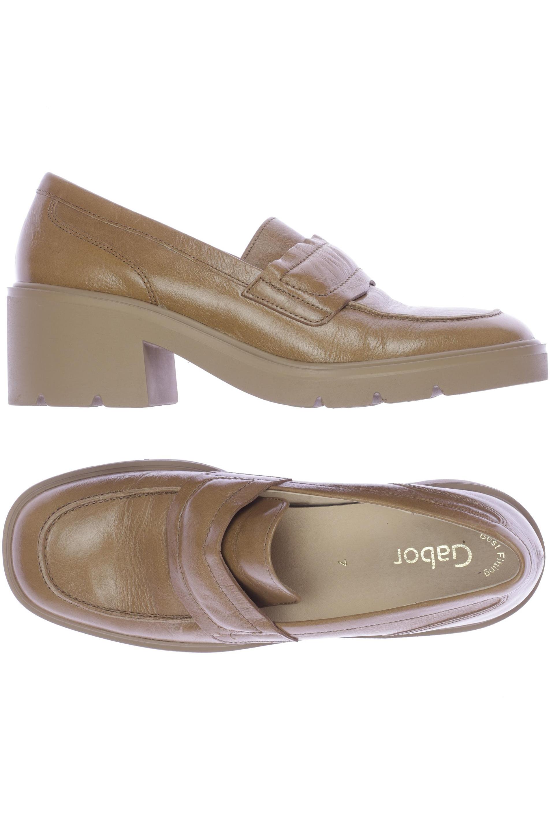 

Gabor Damen Halbschuh, beige, Gr. 7