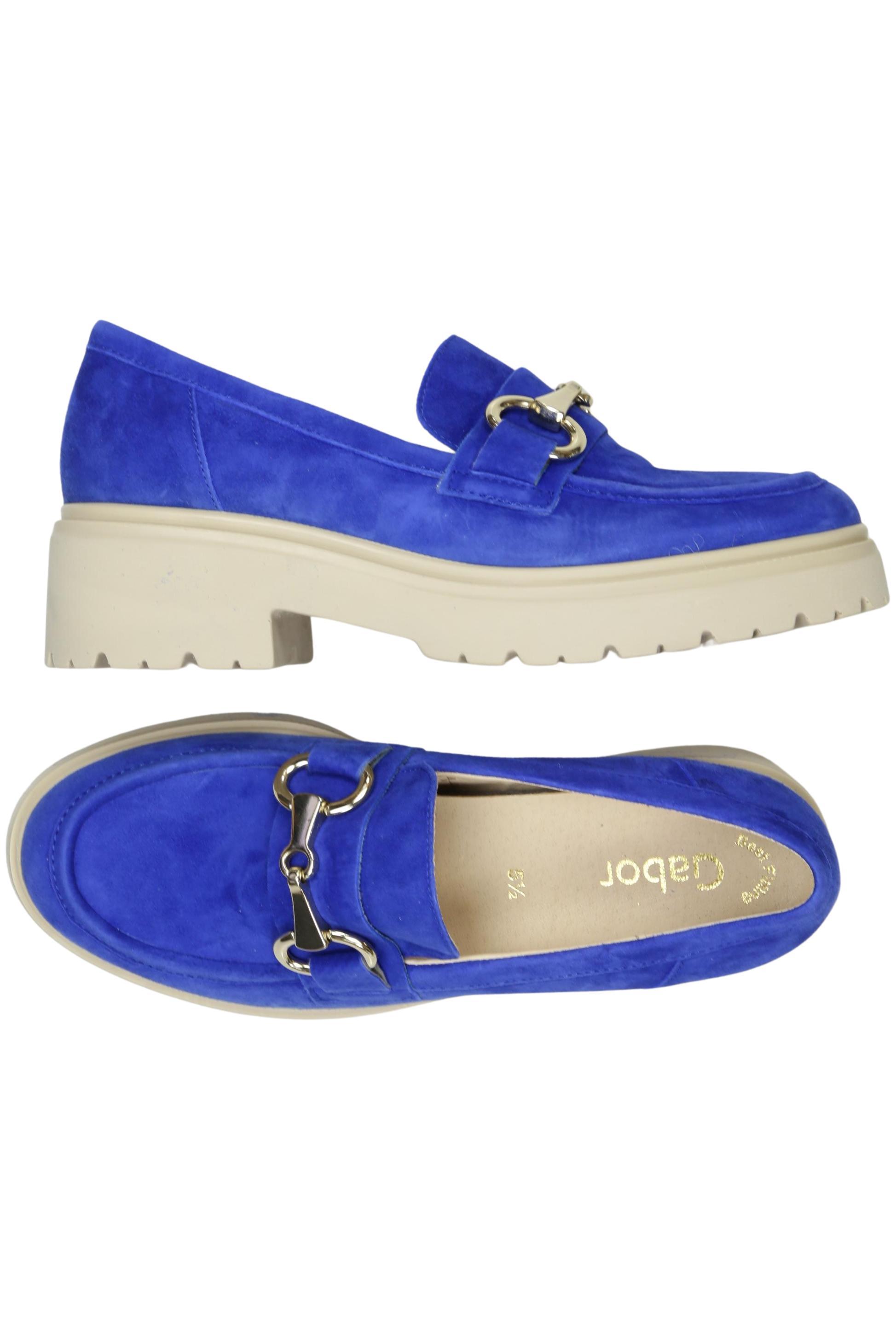 

Gabor Damen Halbschuh, blau, Gr. 5.5