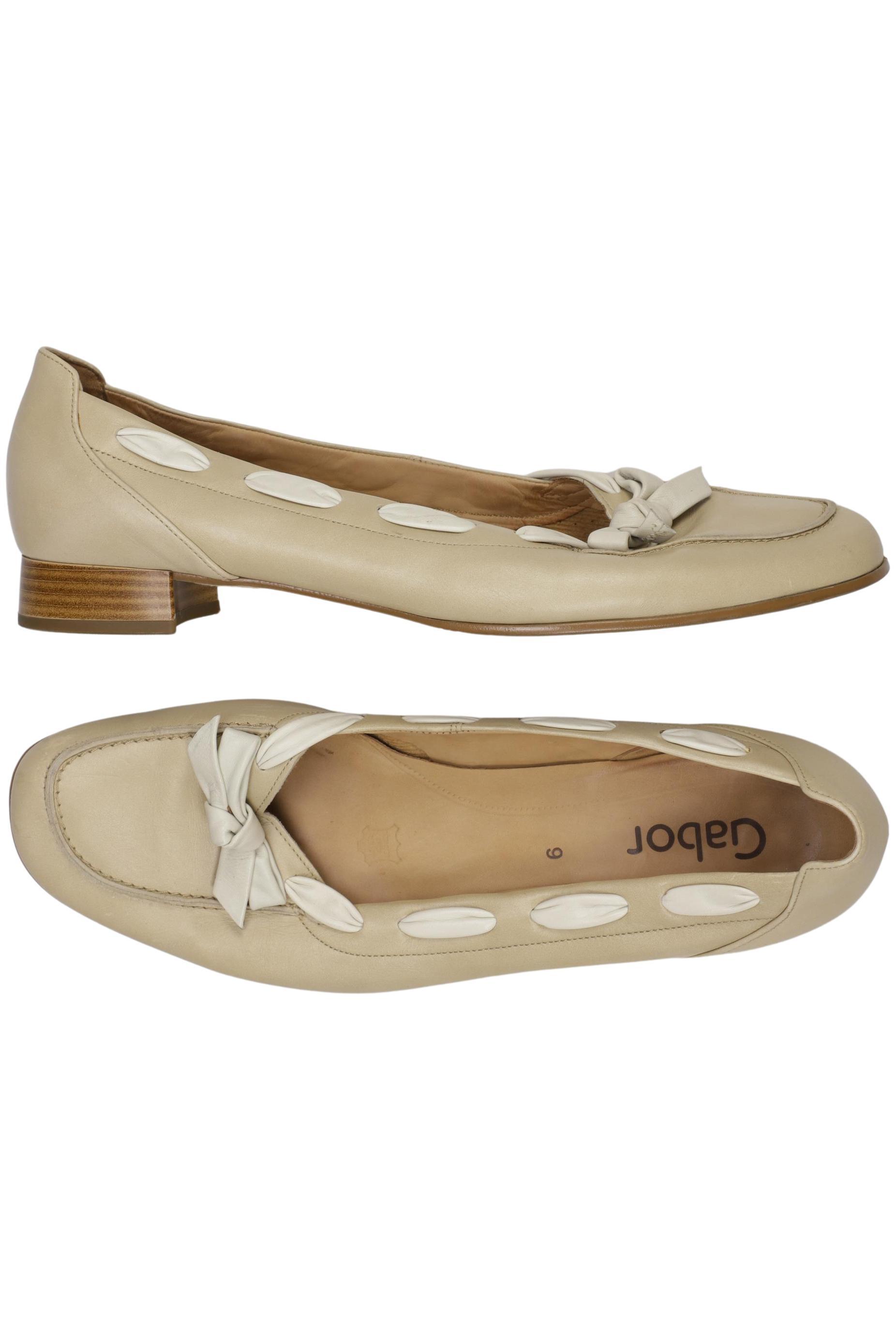 

Gabor Damen Halbschuh, beige, Gr. 9