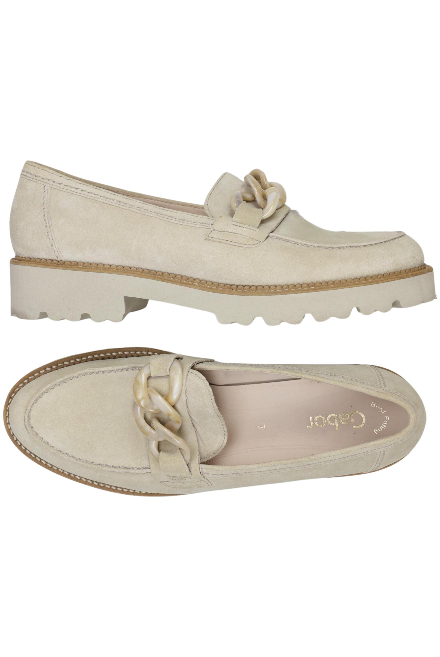 

Gabor Damen Halbschuh, beige, Gr. 7