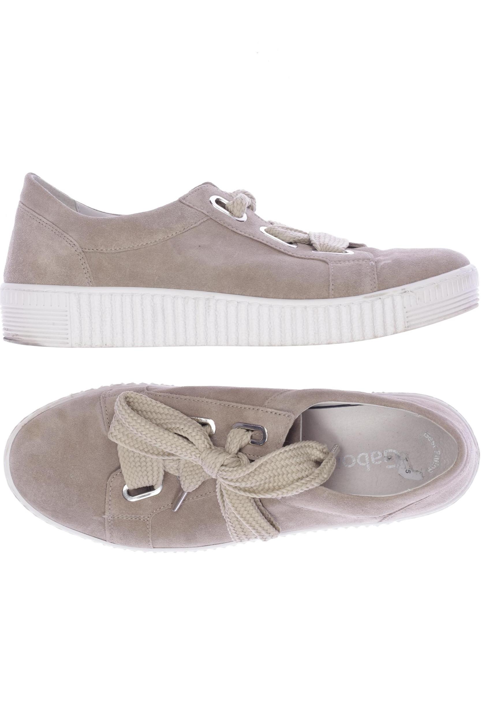 

Gabor Damen Halbschuh, beige, Gr. 7.5
