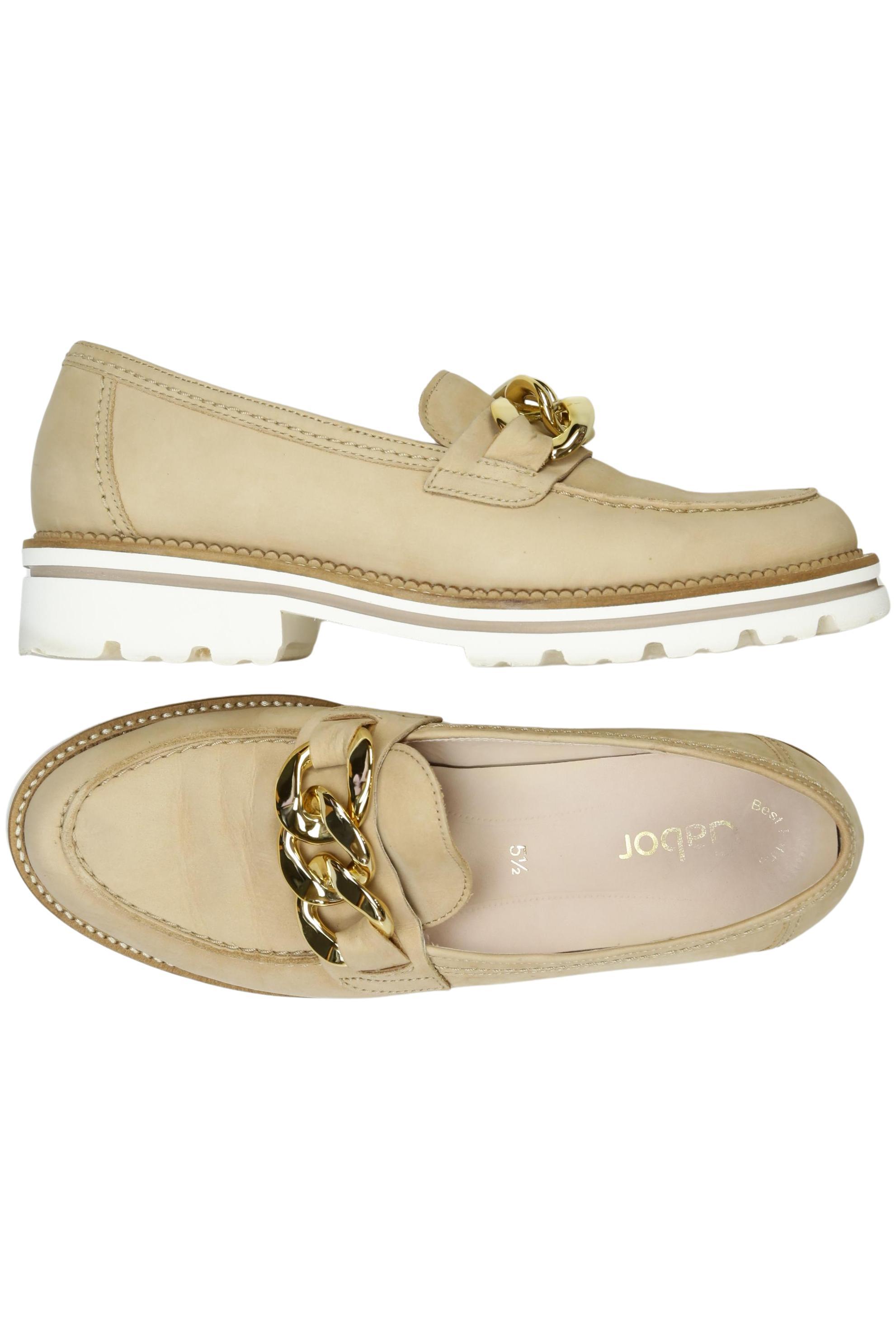 

Gabor Damen Halbschuh, beige, Gr. 5.5