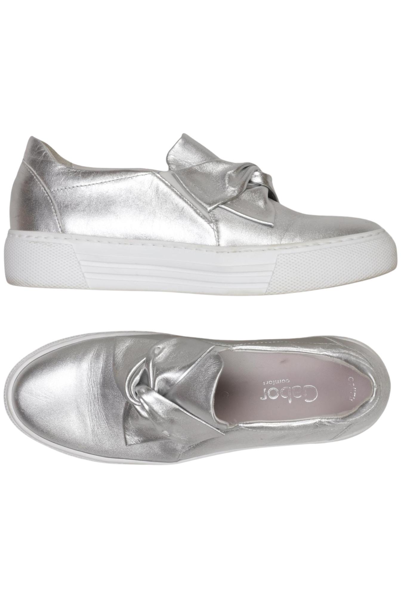 

Gabor Damen Halbschuh, silber, Gr. 5