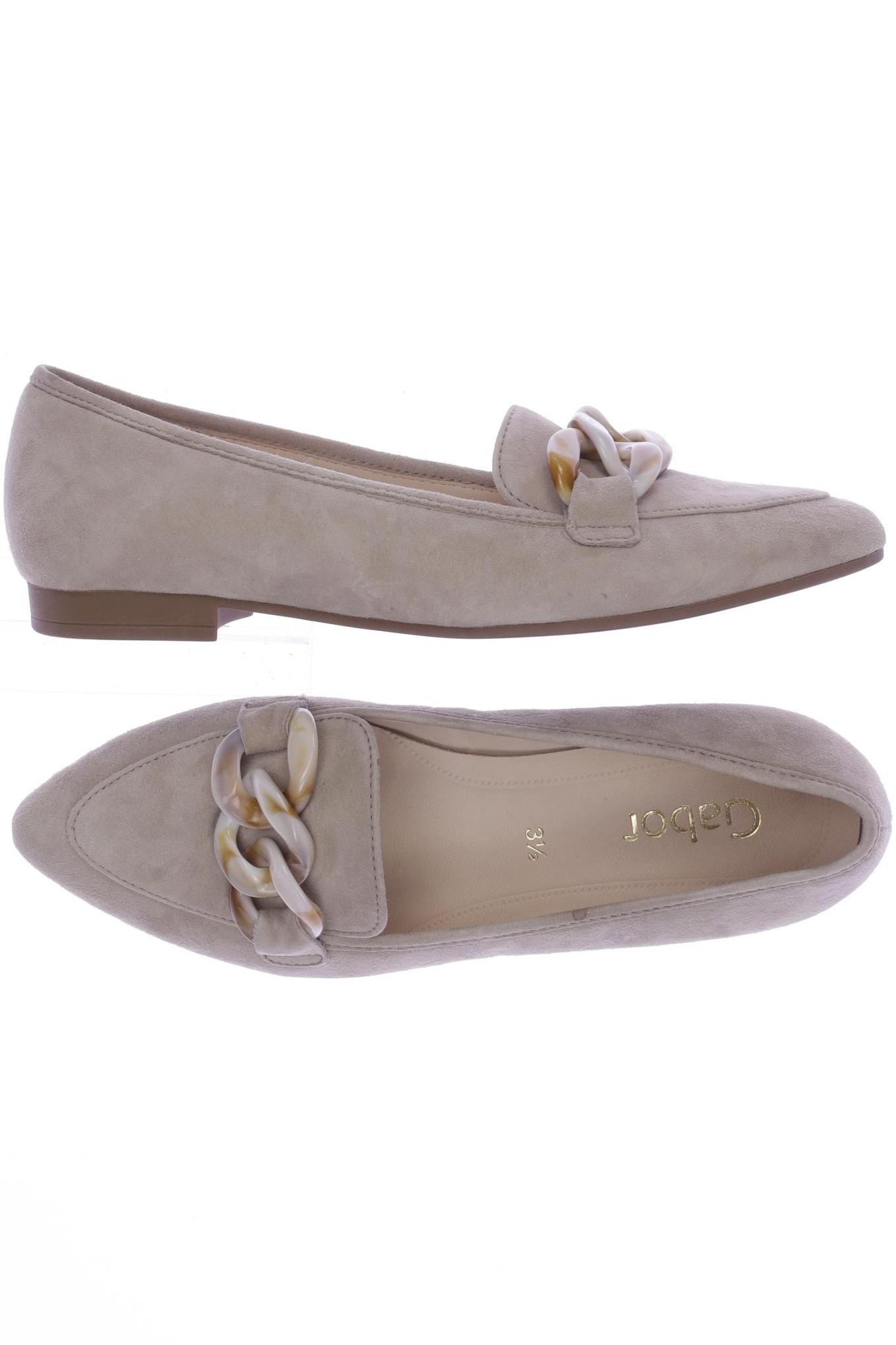 

Gabor Damen Halbschuh, beige, Gr. 35.5