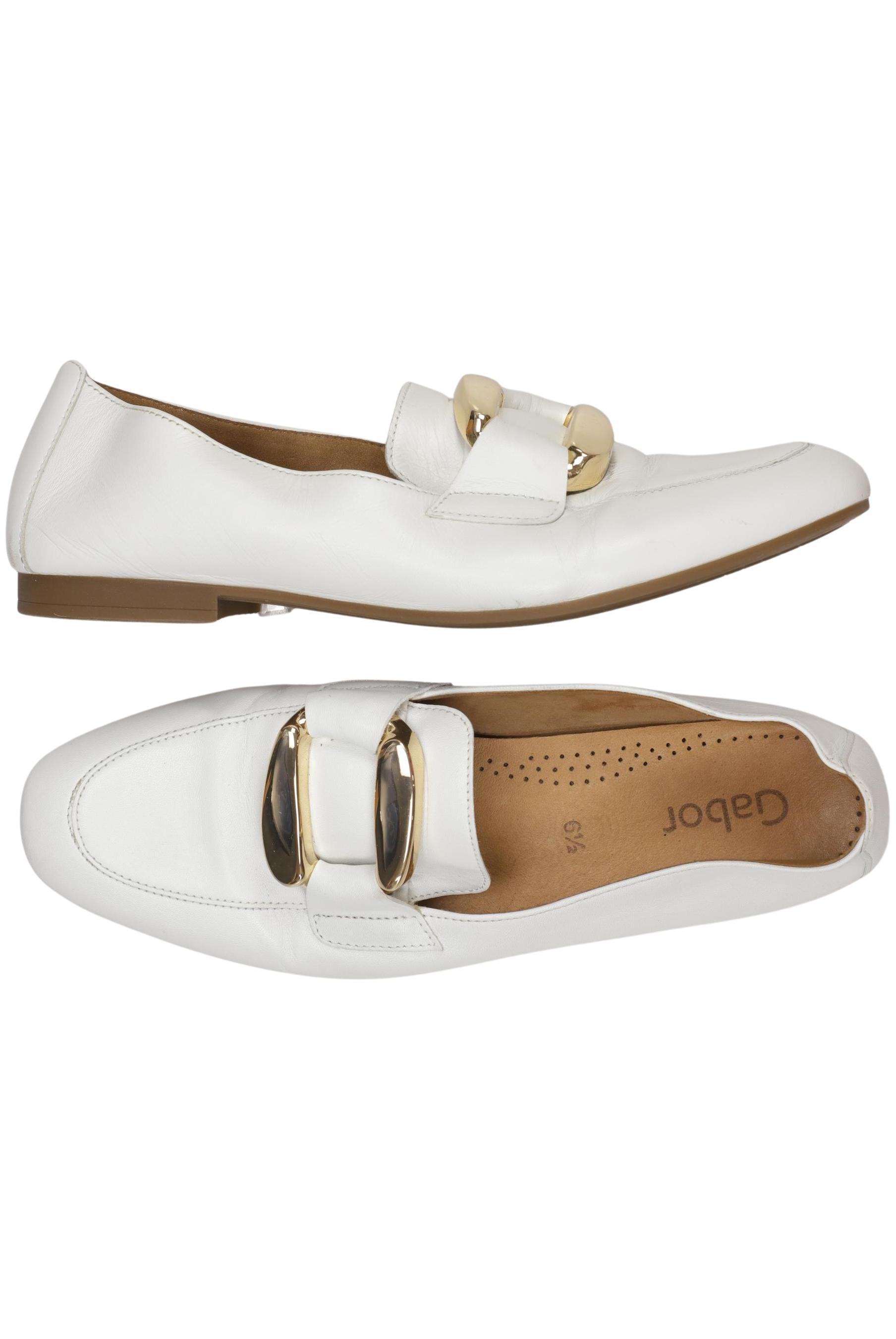 

Gabor Damen Halbschuh, weiß, Gr. 6.5