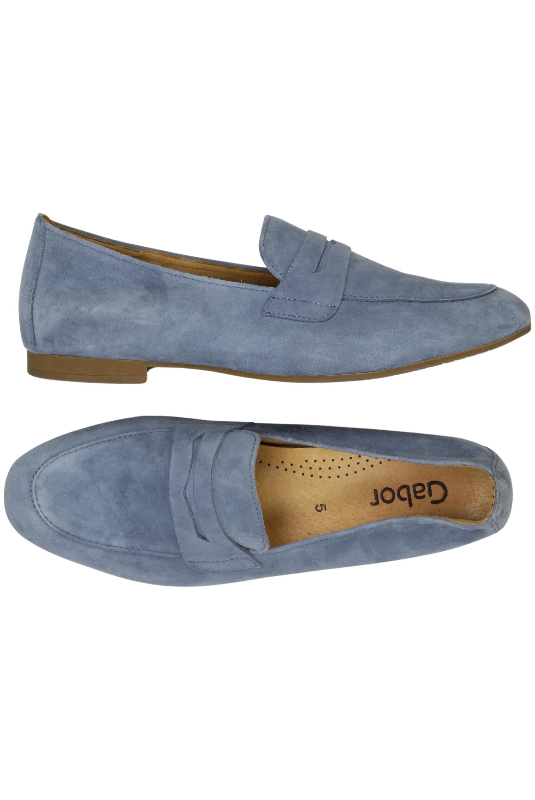 

Gabor Damen Halbschuh, blau, Gr. 5