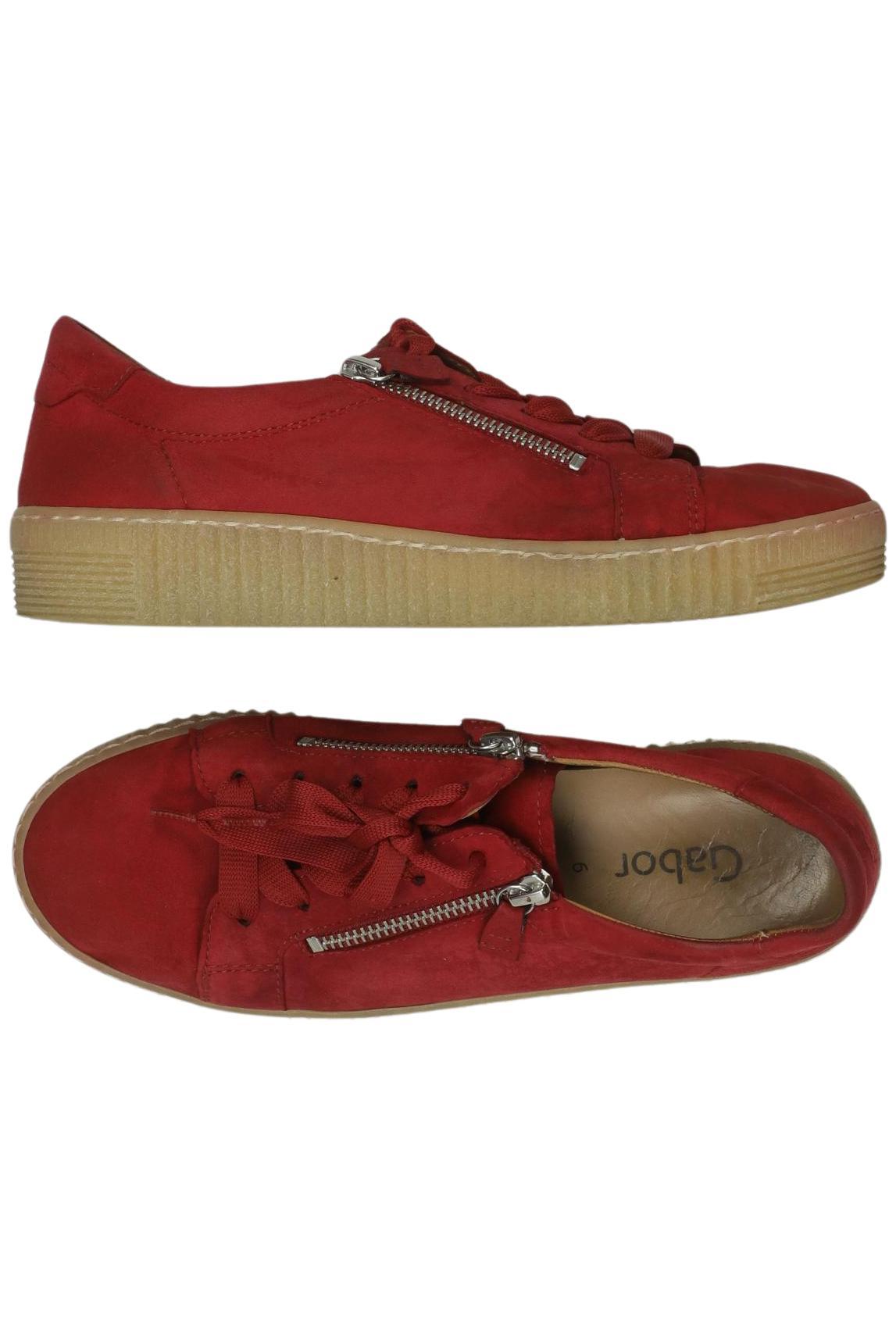 

Gabor Damen Halbschuh, rot, Gr. 6