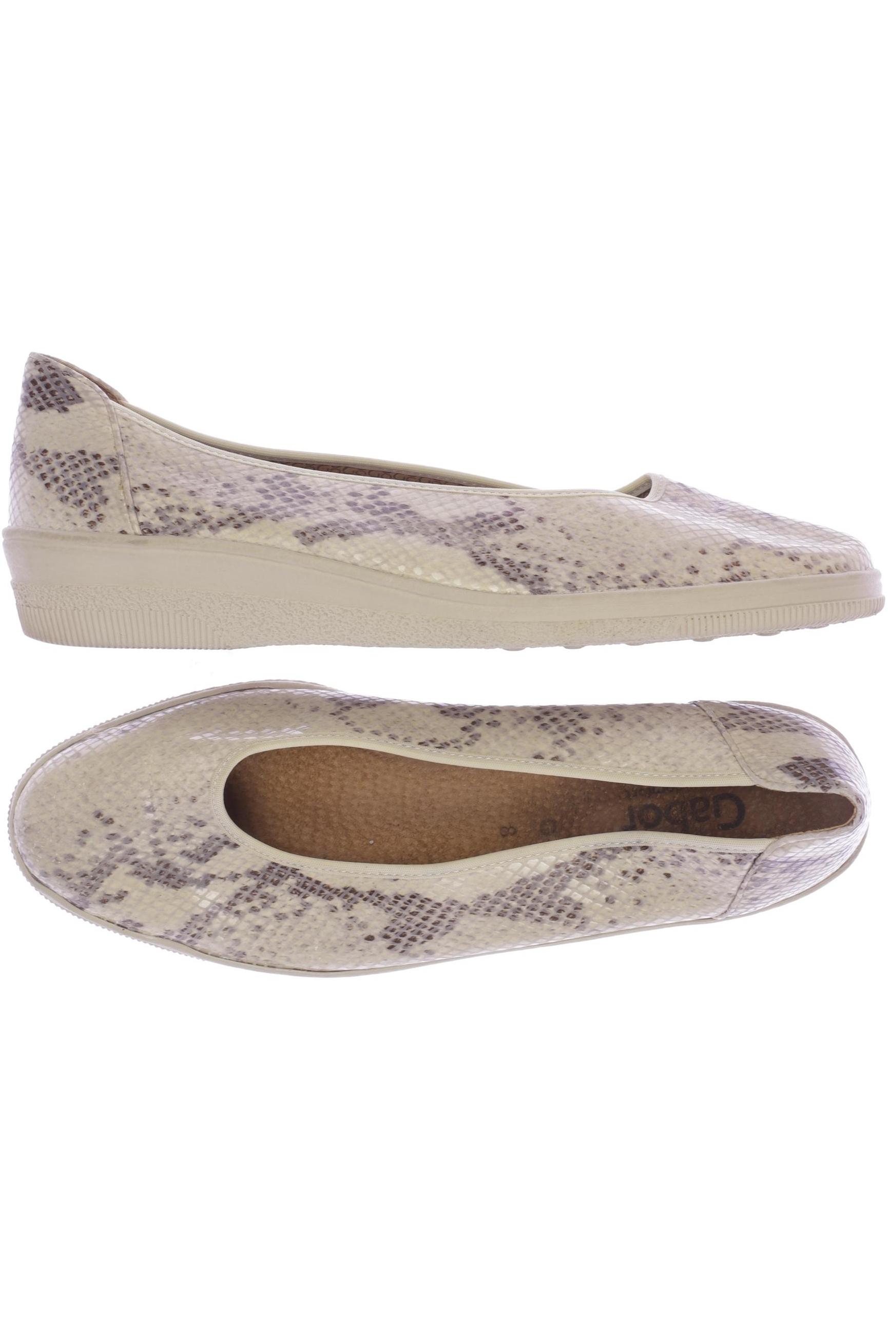 

Gabor Damen Halbschuh, beige, Gr. 8