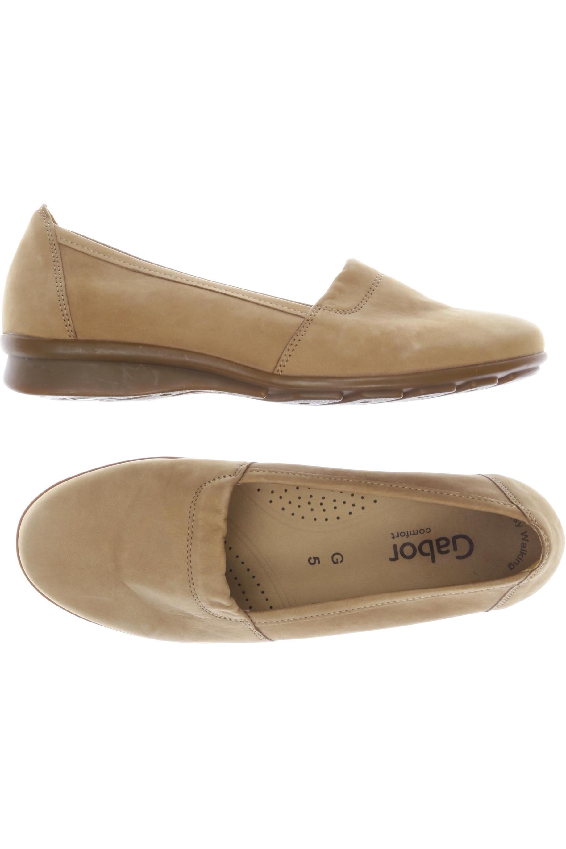 

Gabor Damen Halbschuh, beige, Gr. 5