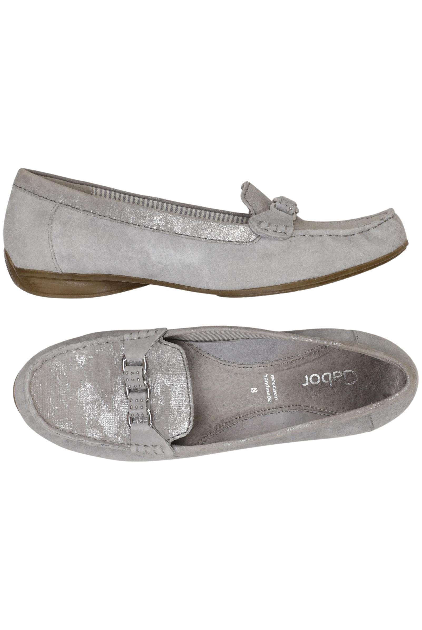 

Gabor Damen Halbschuh, silber, Gr. 8