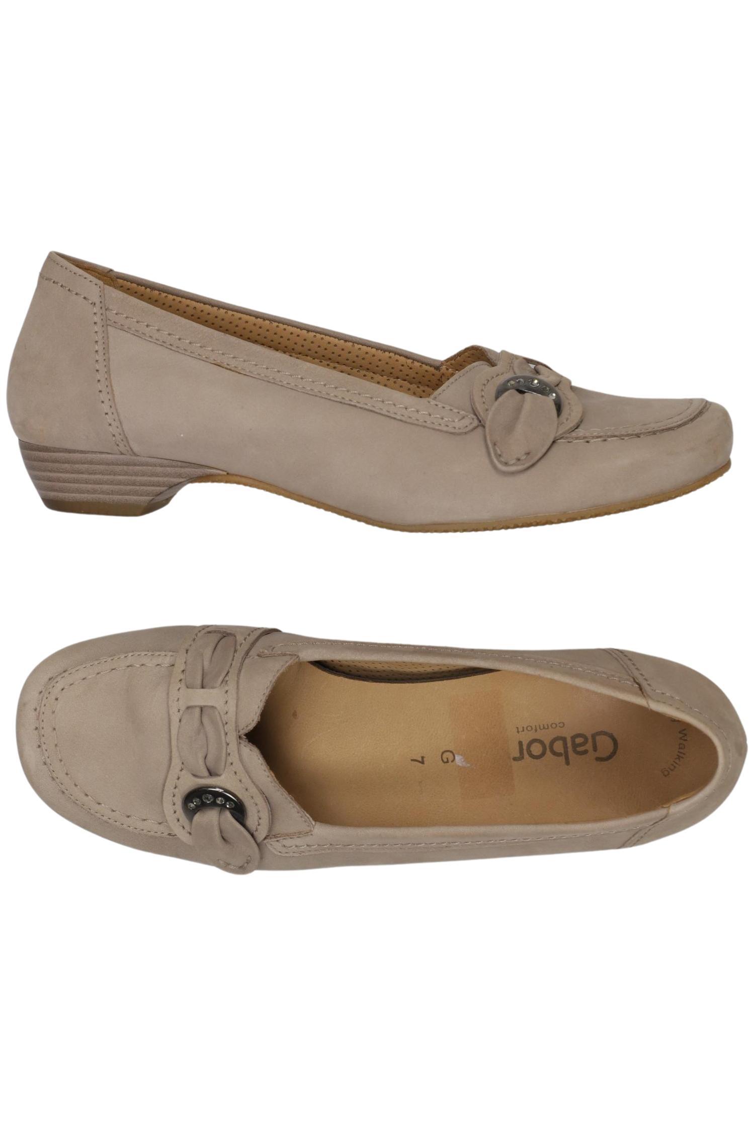 

Gabor Damen Halbschuh, beige, Gr. 7