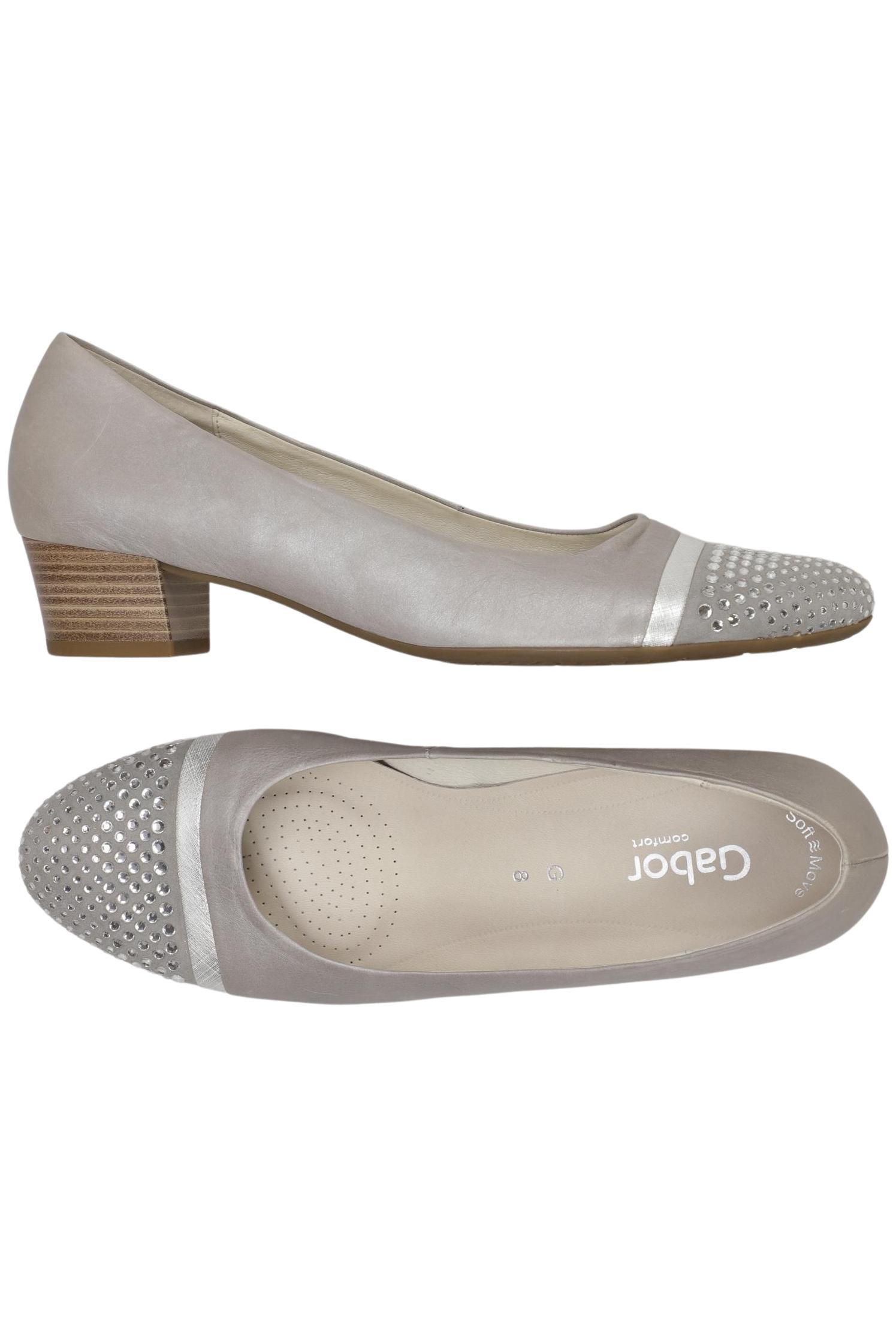 

Gabor Damen Halbschuh, silber, Gr. 8