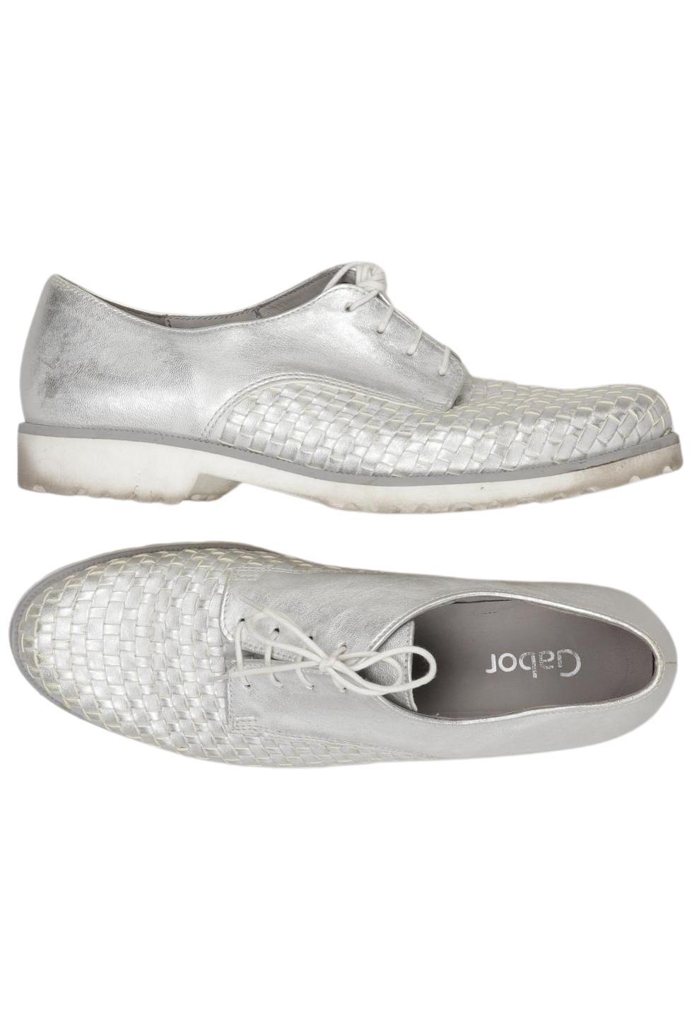 

Gabor Damen Halbschuh, silber, Gr. 6.5