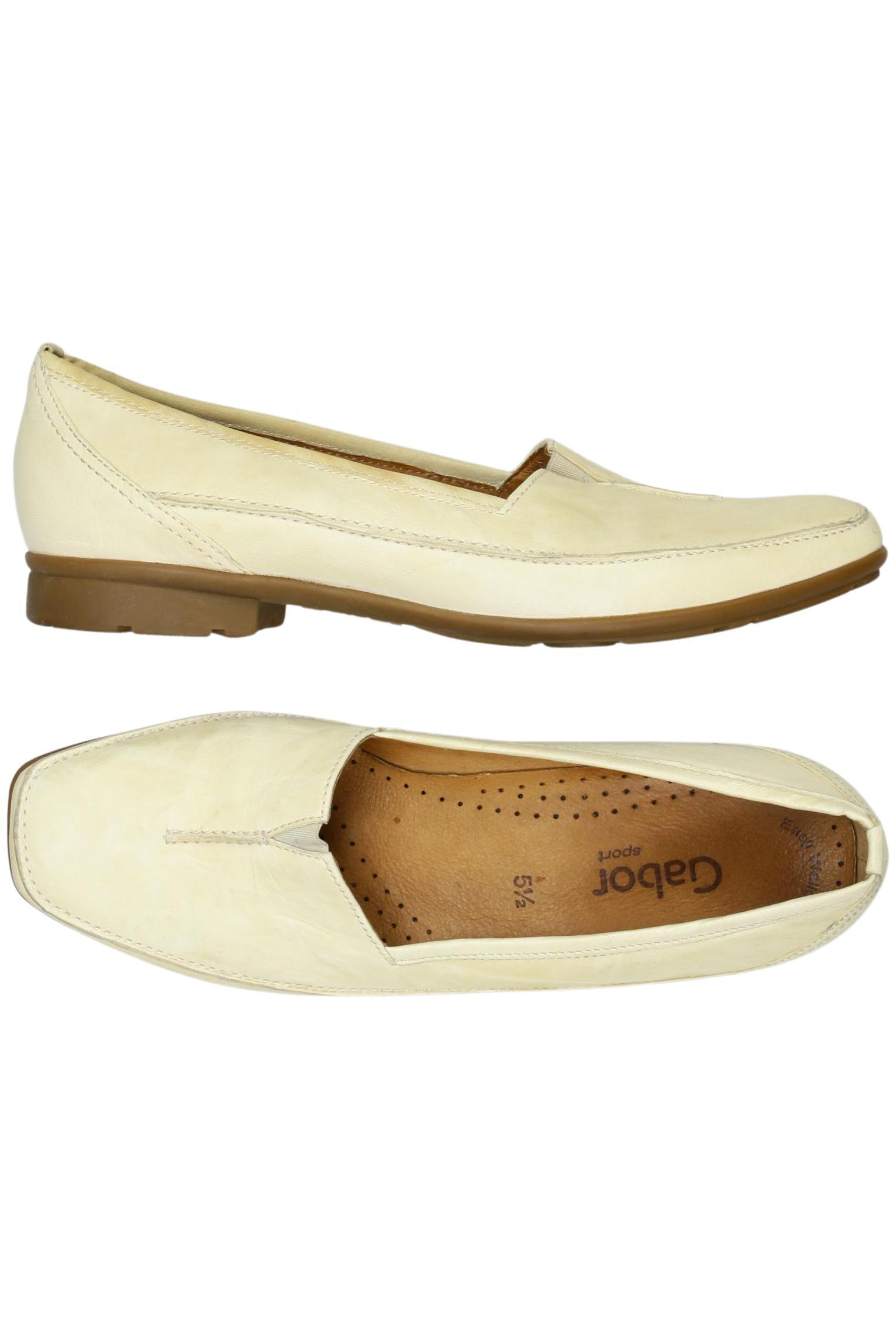 

Gabor Damen Halbschuh, cremeweiß, Gr. 5.5