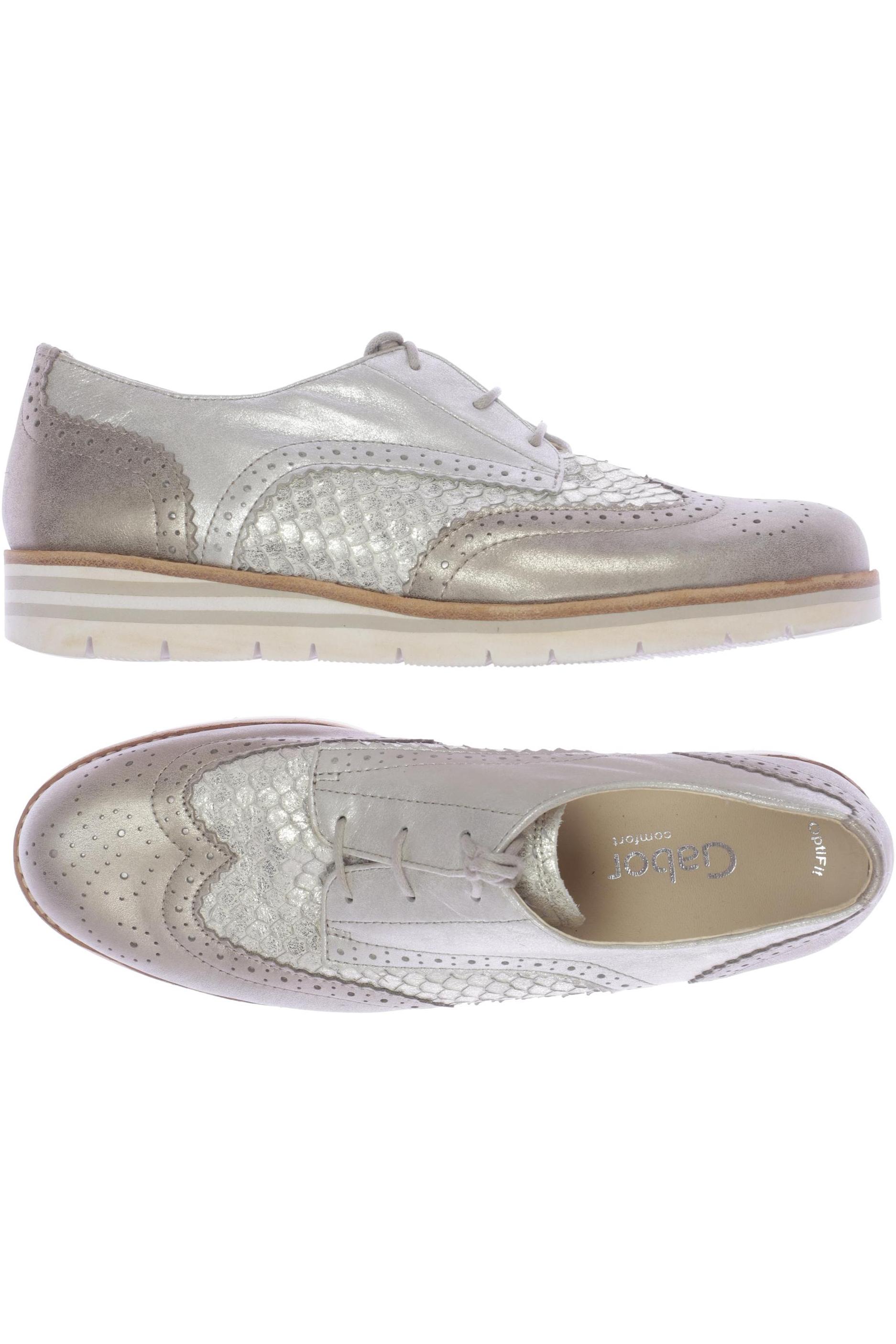 

Gabor Damen Halbschuh, beige, Gr. 5.5