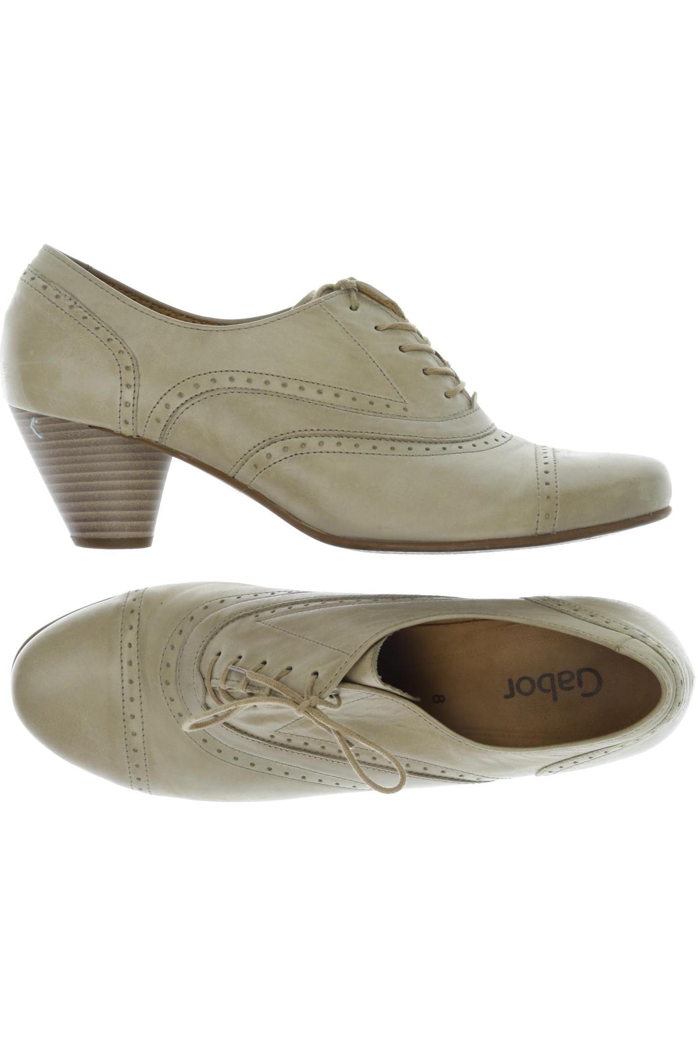 

Gabor Damen Halbschuh, beige, Gr. 8