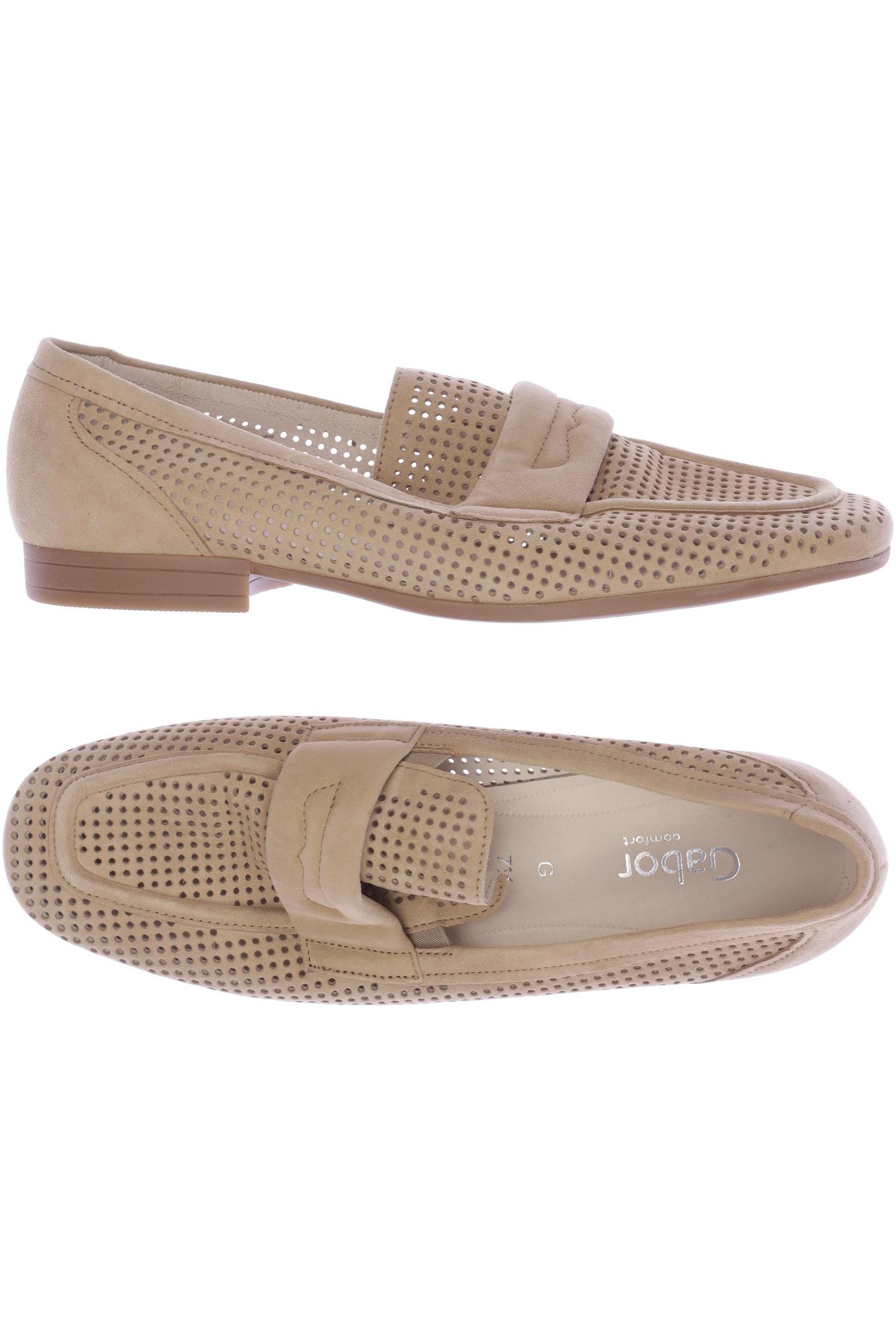 

Gabor Damen Halbschuh, beige, Gr. 7.5