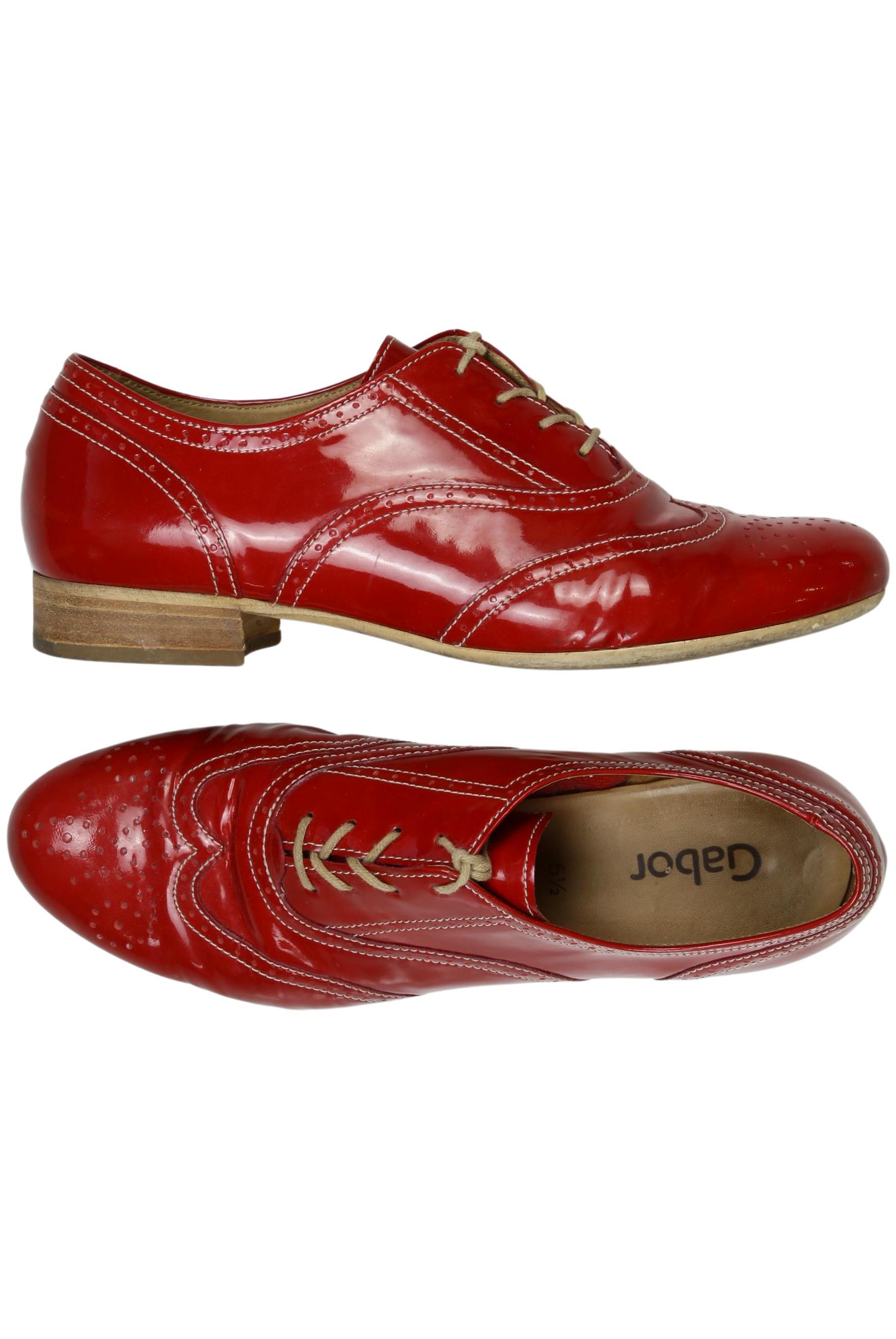 

Gabor Damen Halbschuh, rot, Gr. 5.5