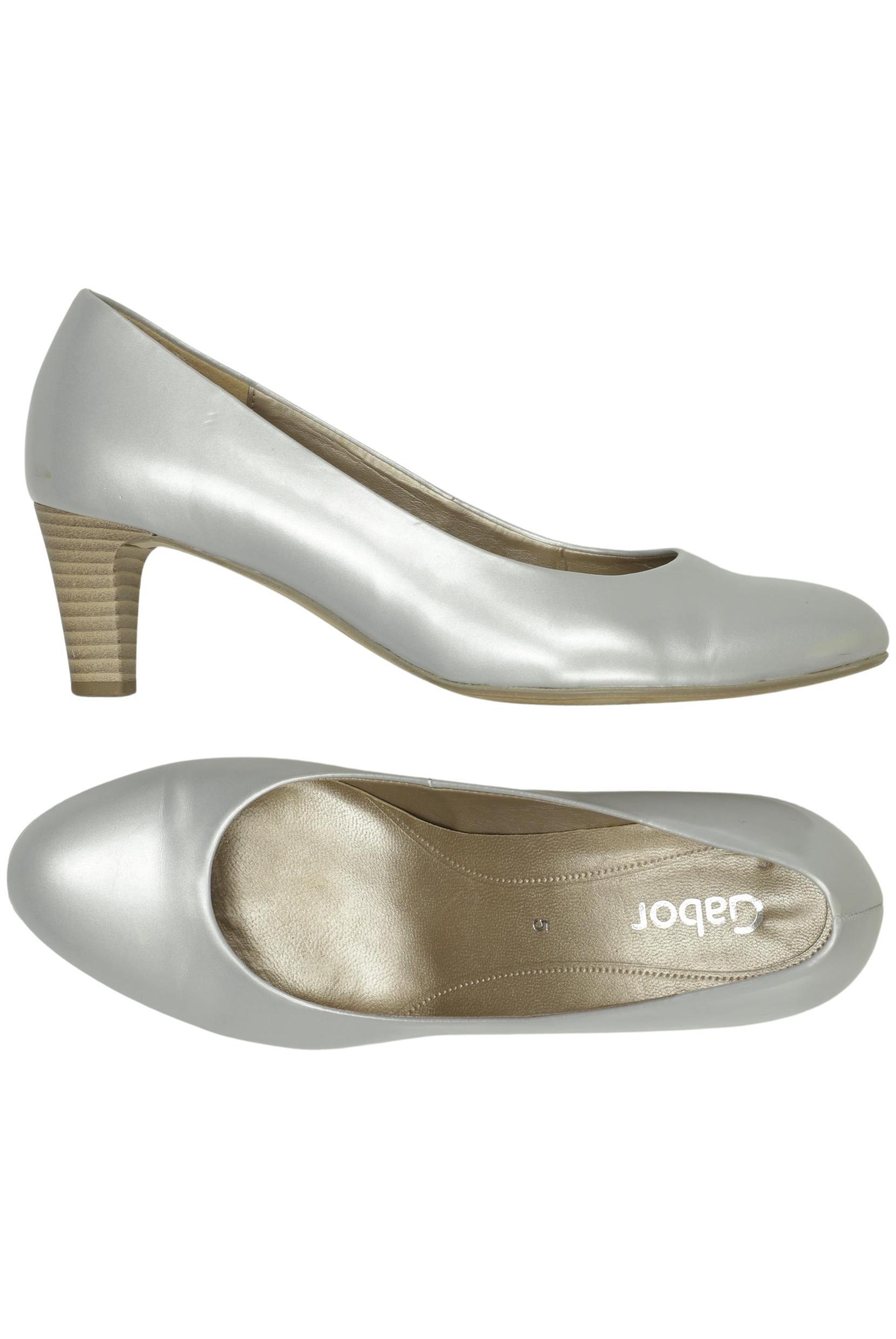 

Gabor Damen Pumps, silber, Gr. 5