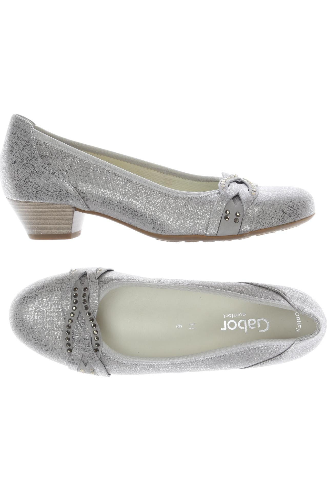 

Gabor Damen Pumps, silber, Gr. 6