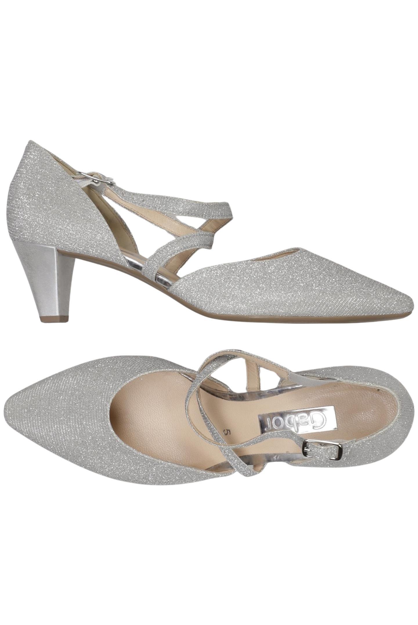 

Gabor Damen Pumps, silber, Gr. 5