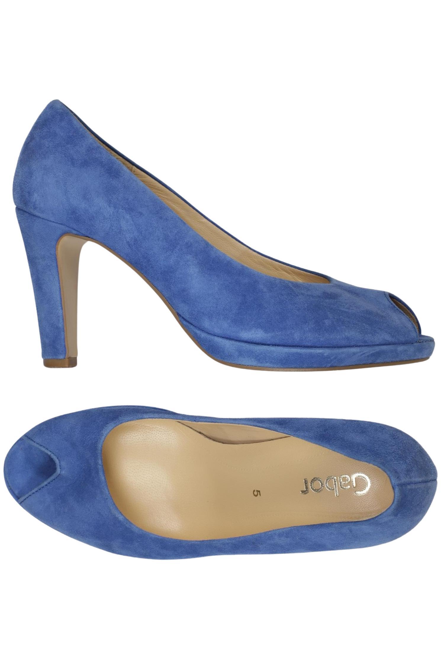 

Gabor Damen Pumps, blau, Gr. 5