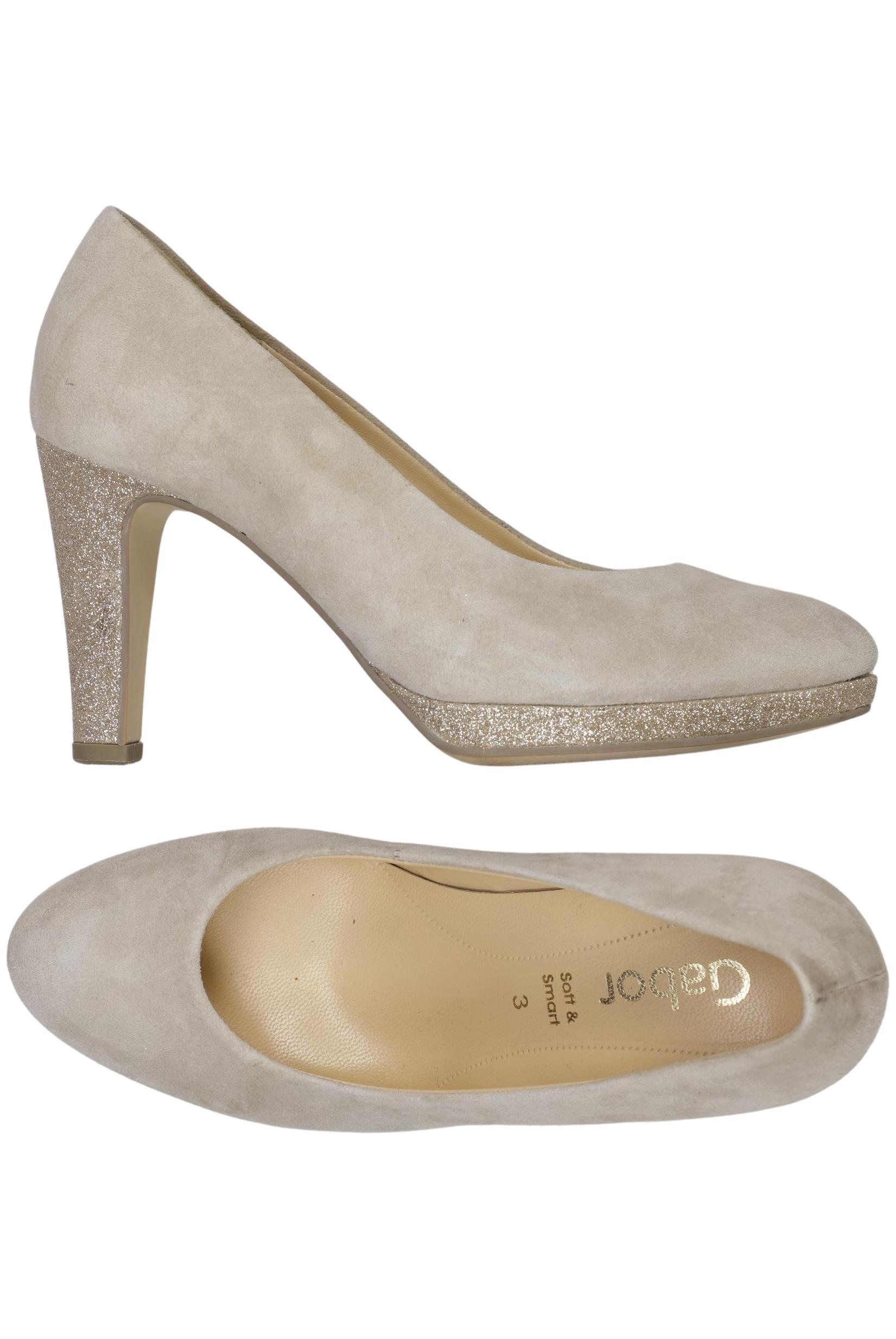 

Gabor Damen Pumps, beige, Gr. 3