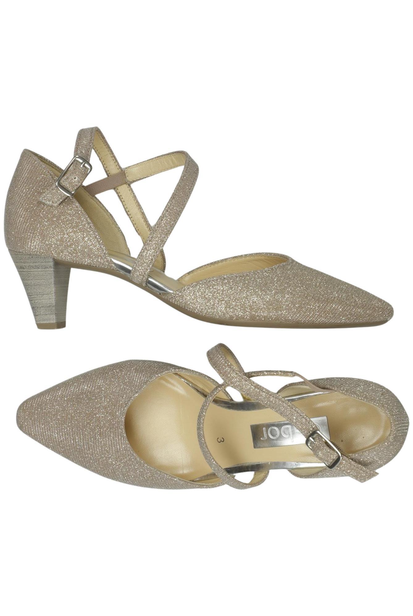 

Gabor Damen Pumps, gold, Gr. 3