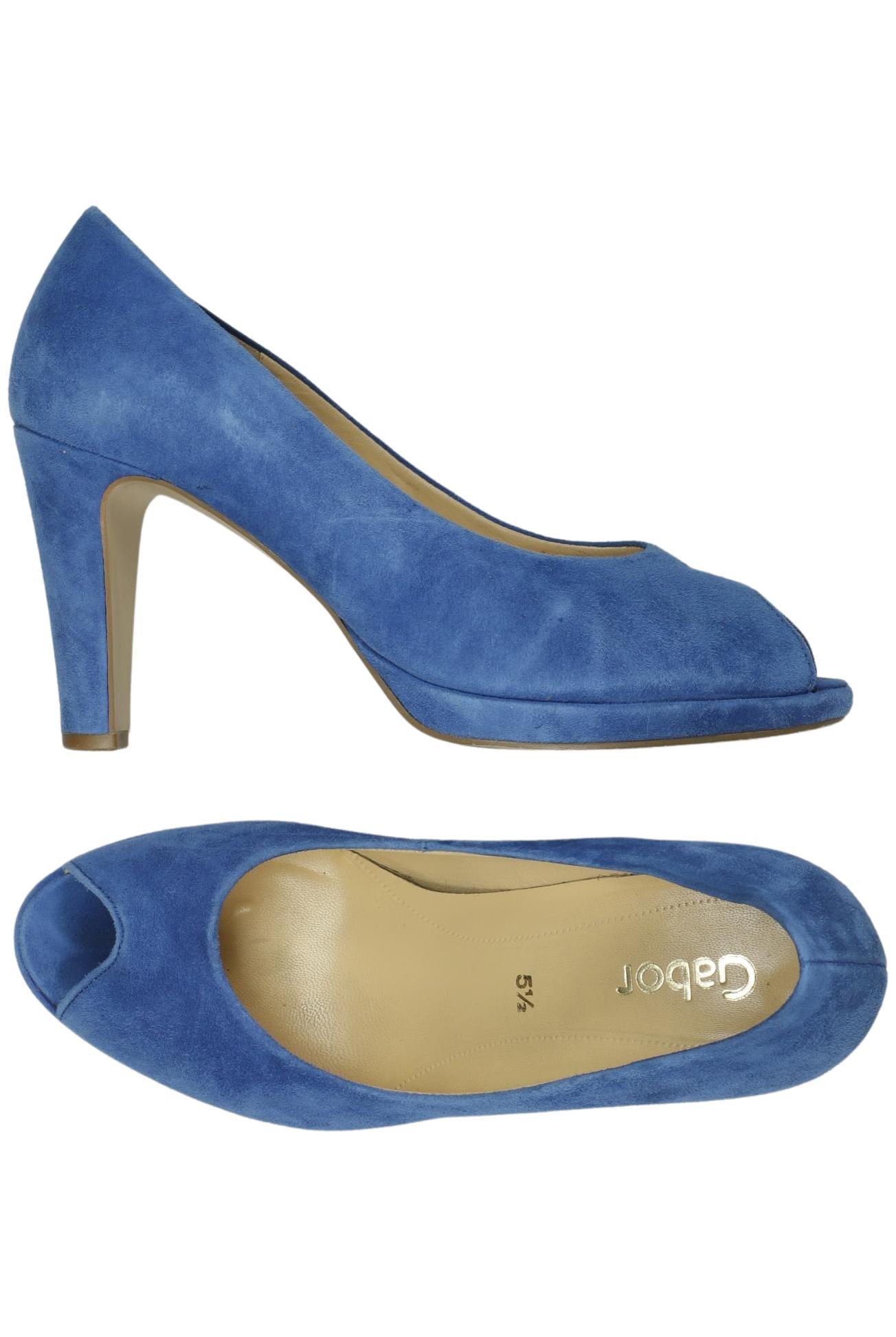 

Gabor Damen Pumps, blau, Gr. 5.5