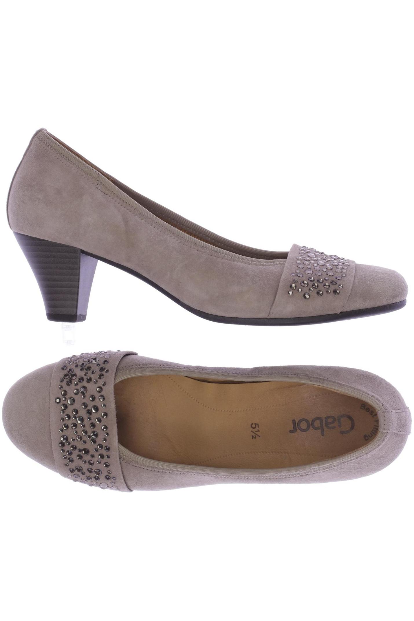 

Gabor Damen Pumps, beige, Gr. 5.5