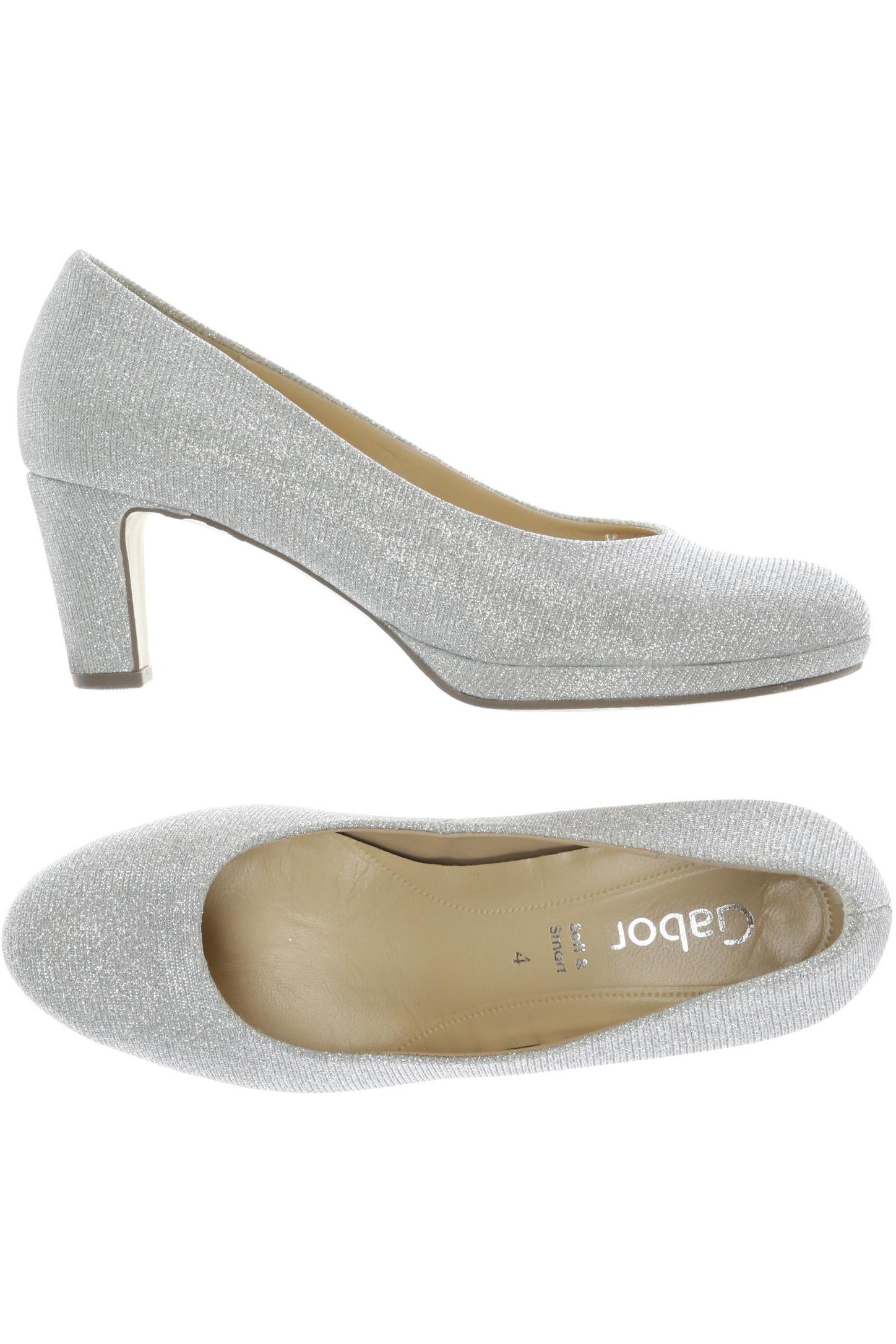 

Gabor Damen Pumps, silber, Gr. 4