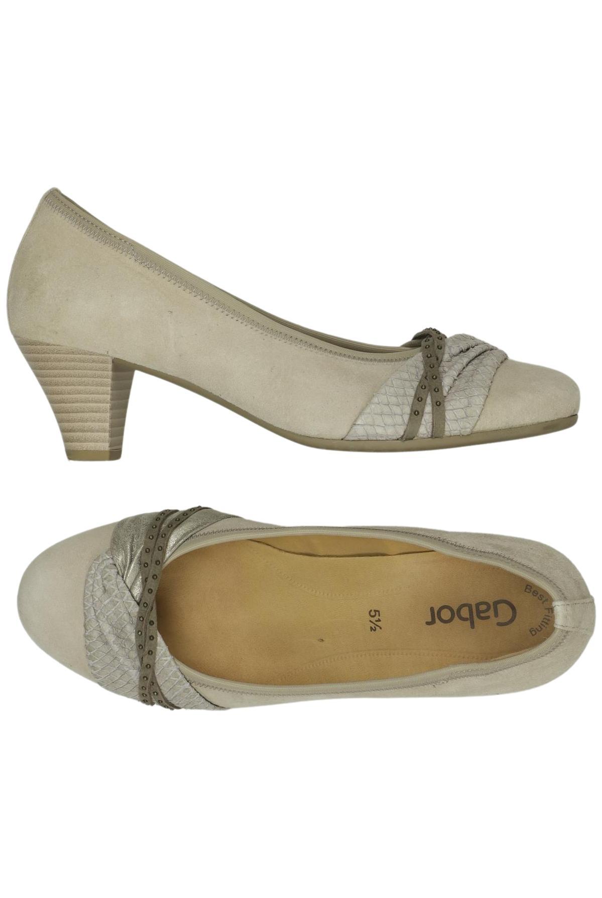 

Gabor Damen Pumps, beige, Gr. 5.5