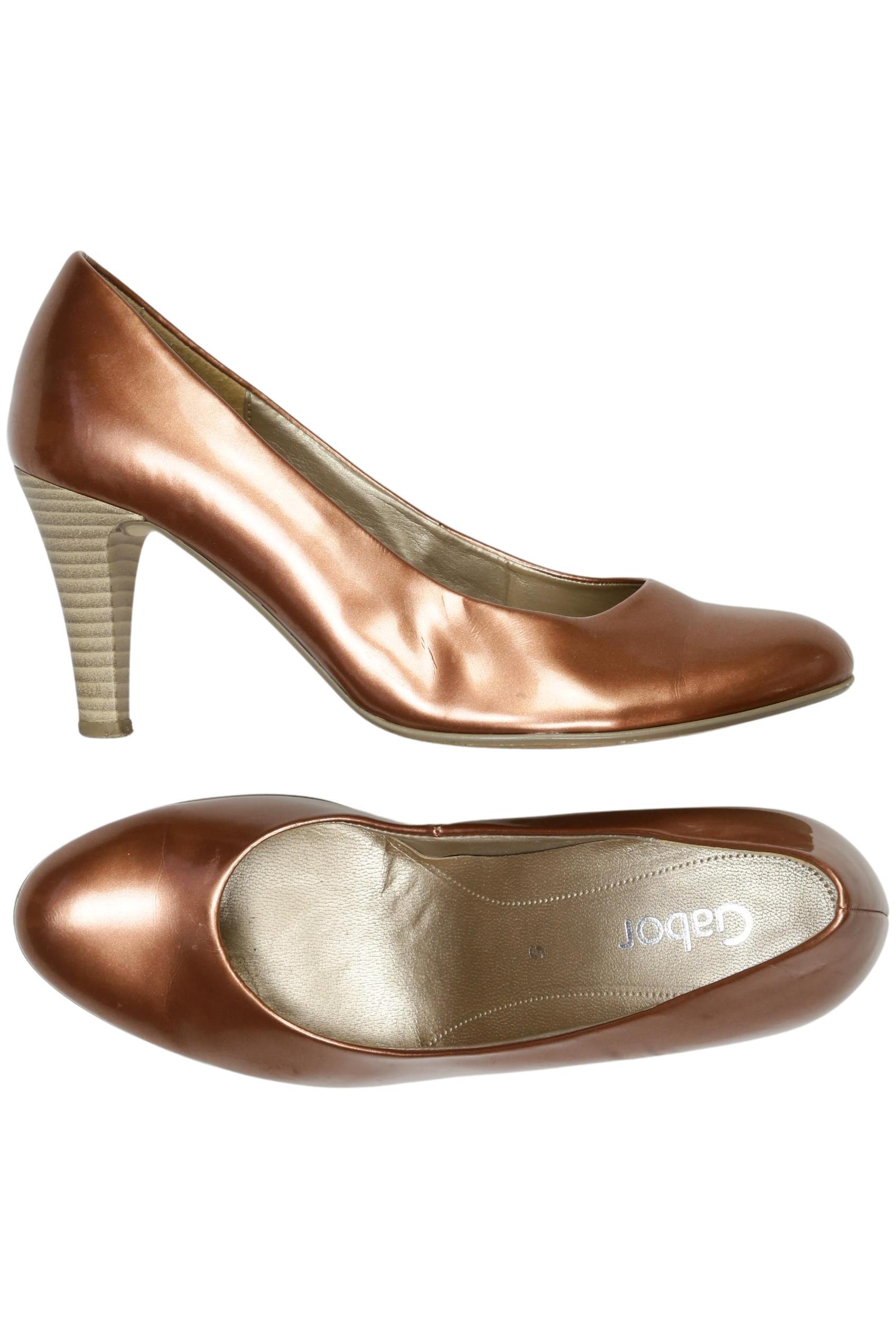 

Gabor Damen Pumps, gold, Gr. 5