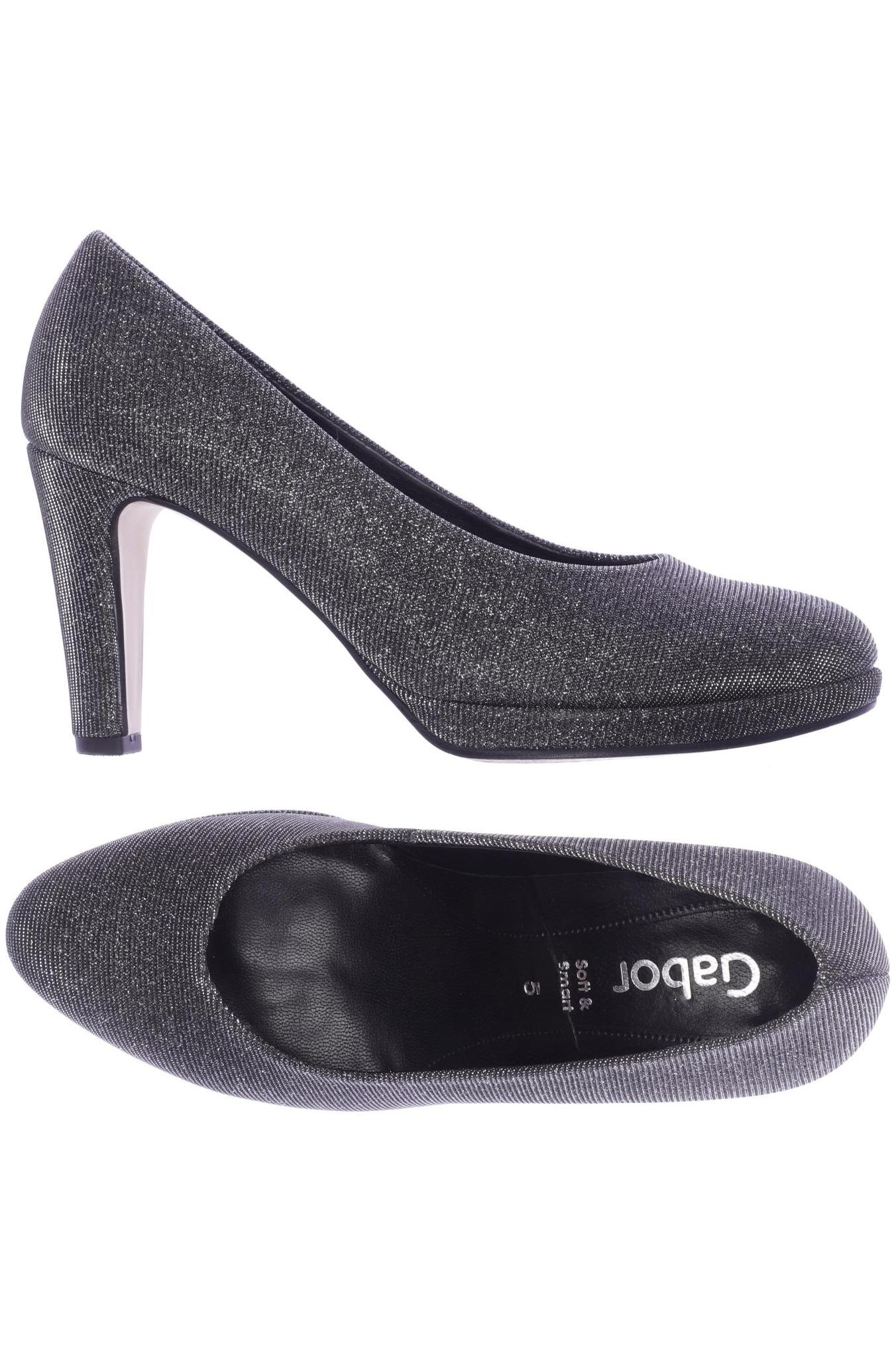 

Gabor Damen Pumps, silber, Gr. 5