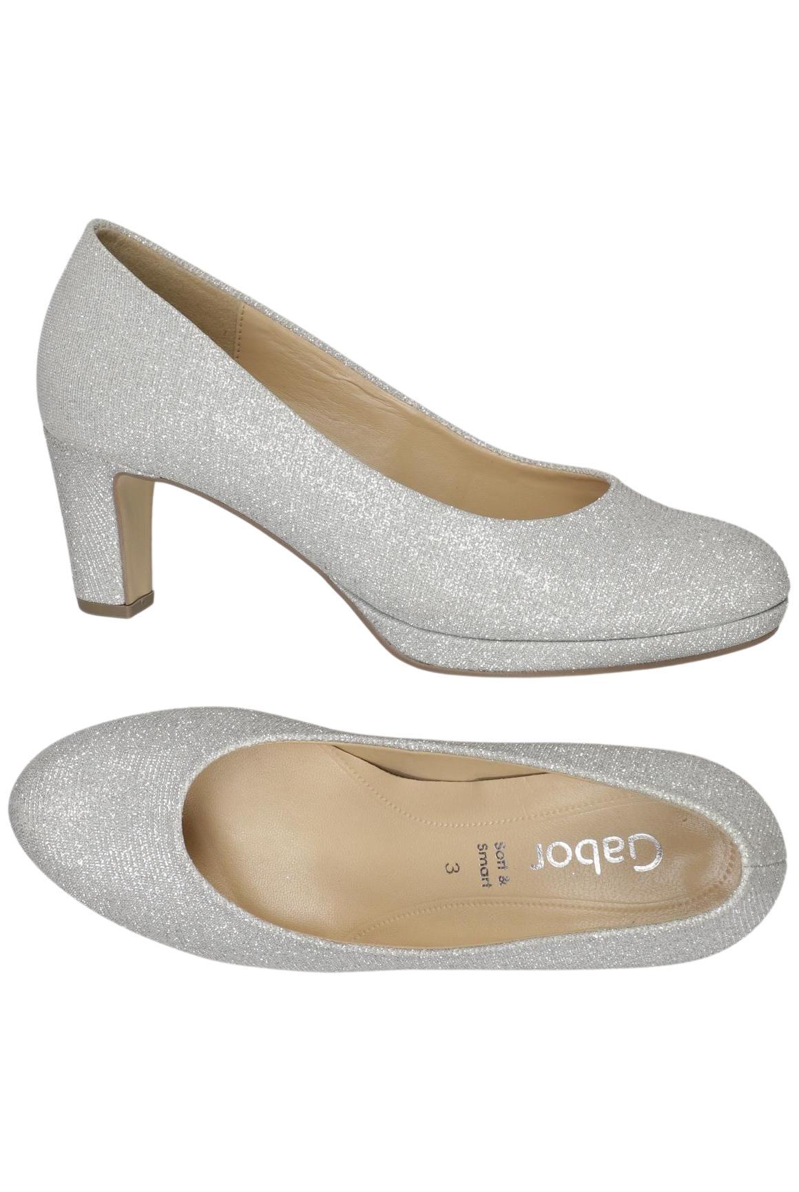 

Gabor Damen Pumps, silber, Gr. 3