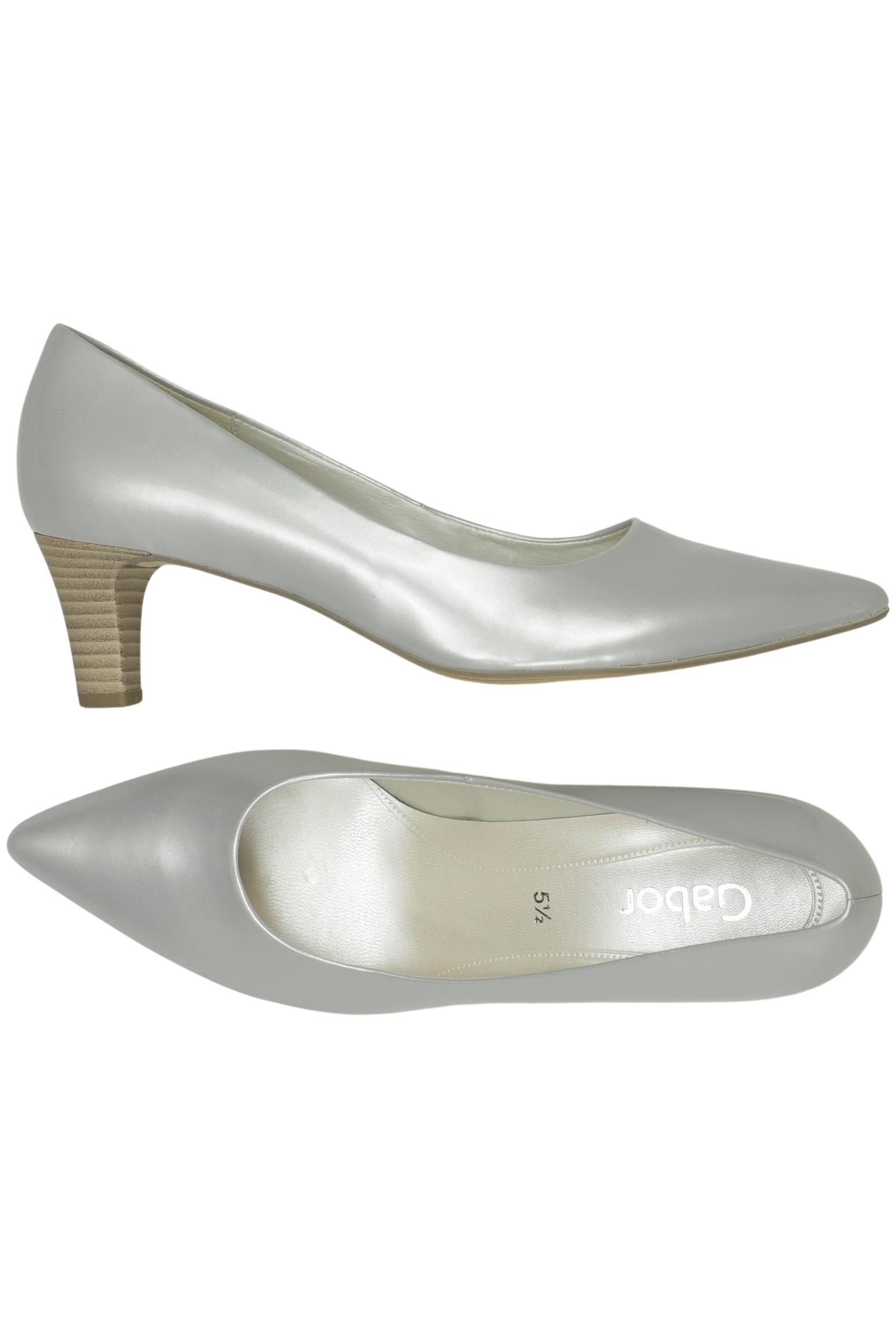

Gabor Damen Pumps, silber, Gr. 5.5