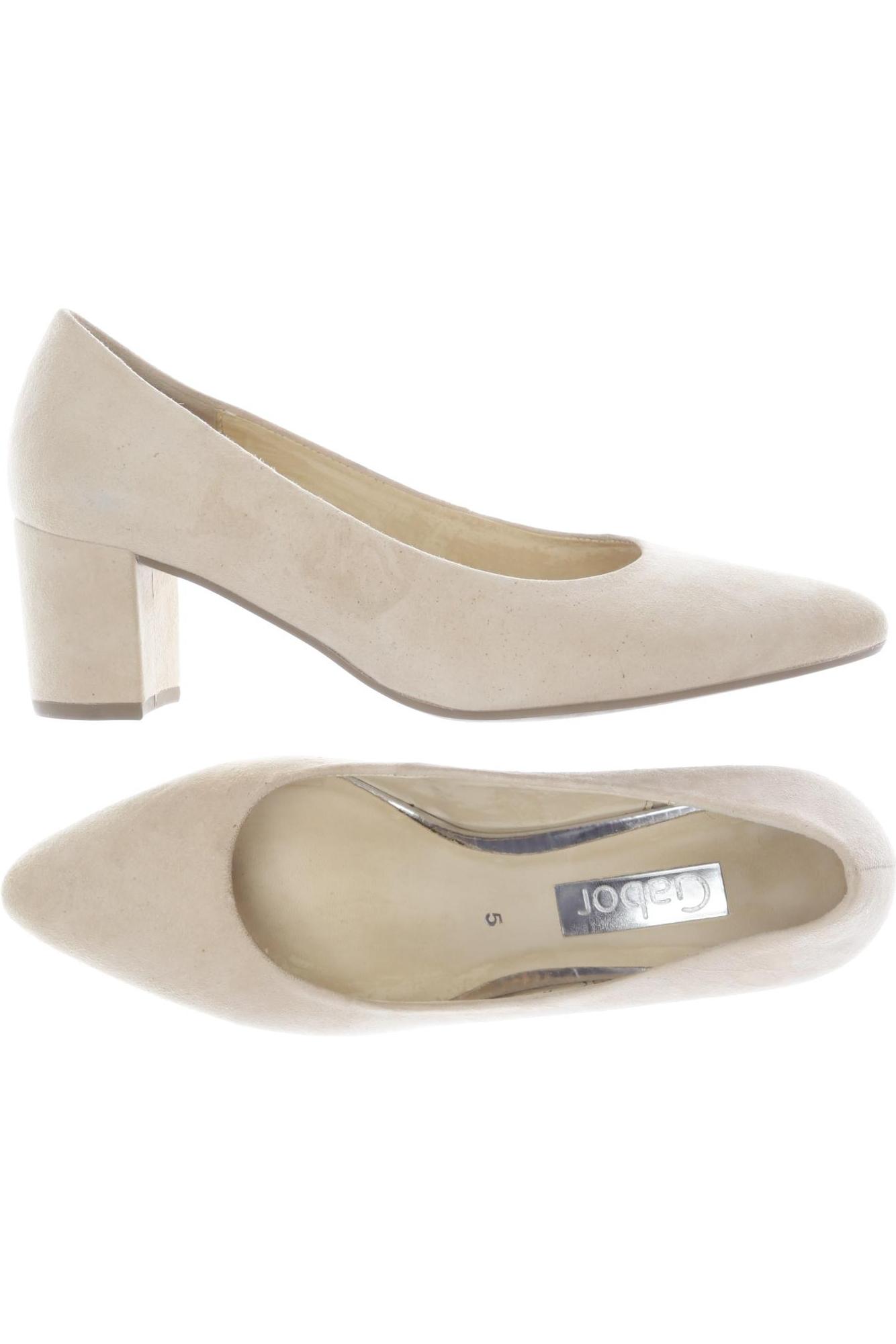 

Gabor Damen Pumps, beige, Gr. 5