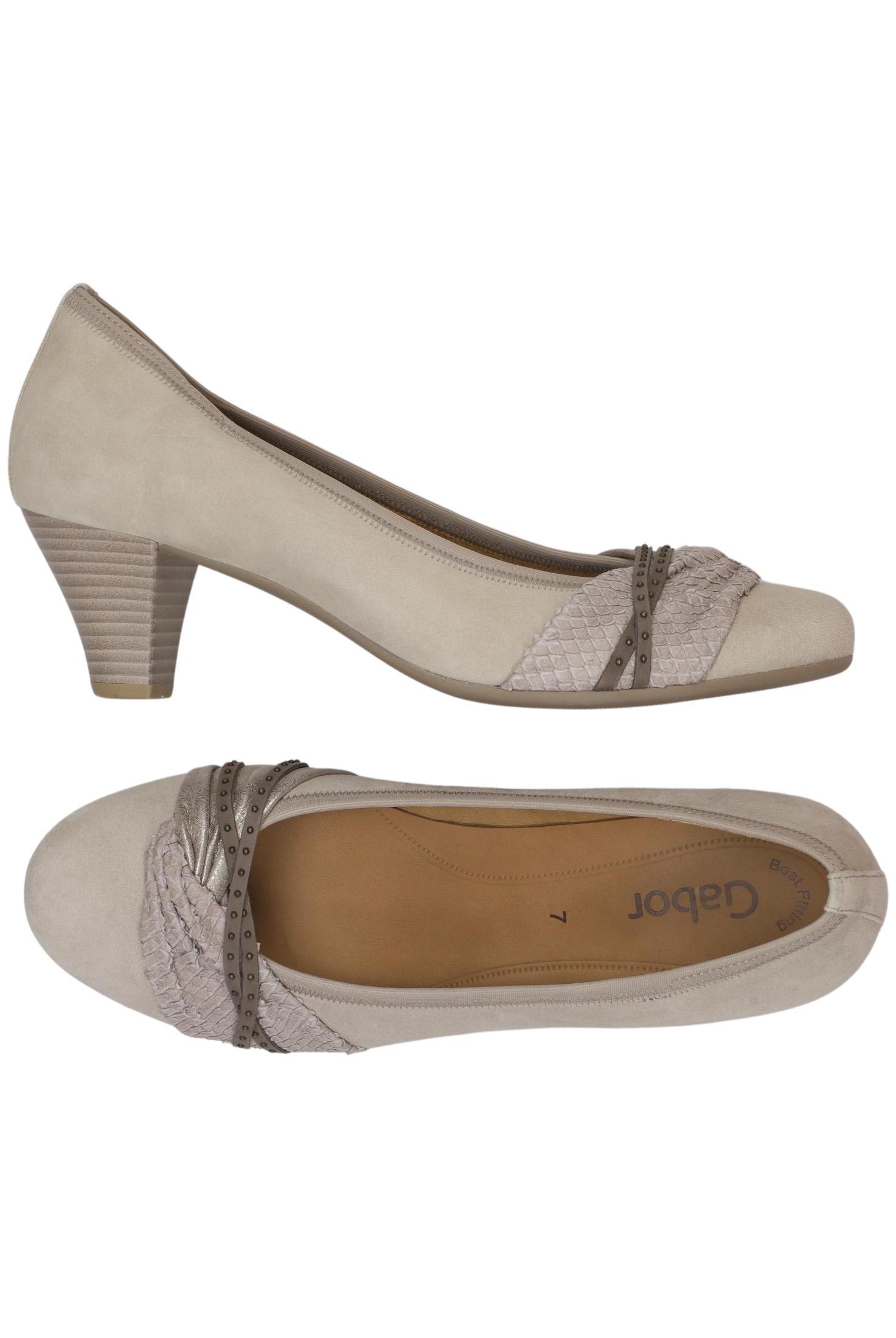 

Gabor Damen Pumps, beige, Gr. 7