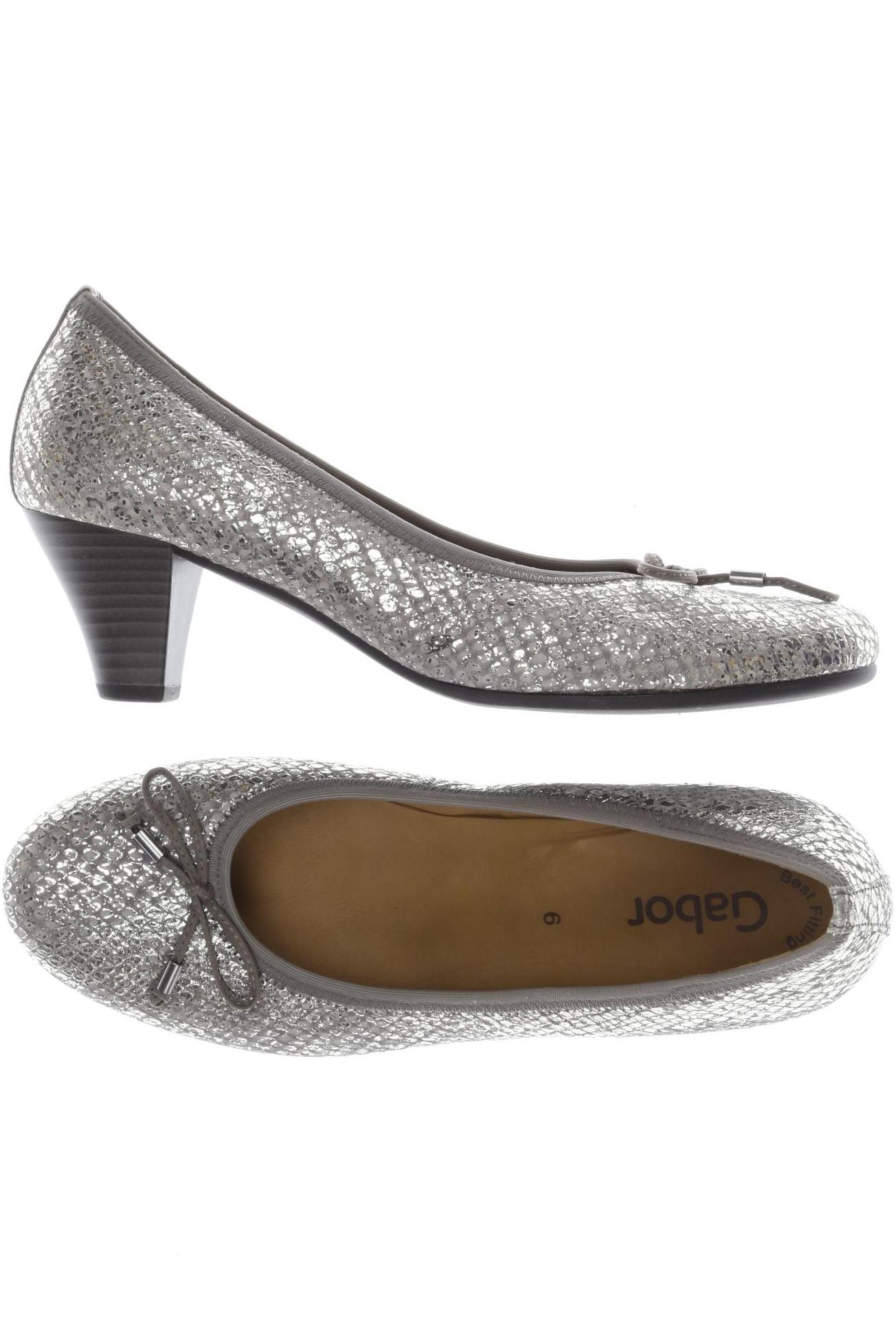 

Gabor Damen Pumps, silber, Gr. 6