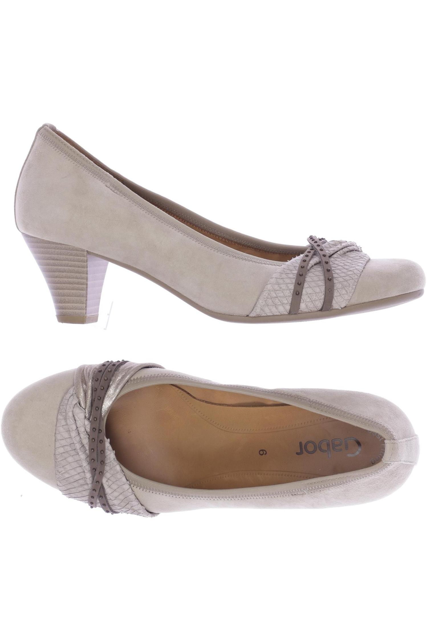 

Gabor Damen Pumps, beige, Gr. 6