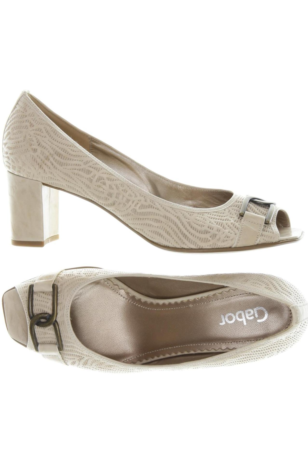 

Gabor Damen Pumps, beige, Gr. 5.5