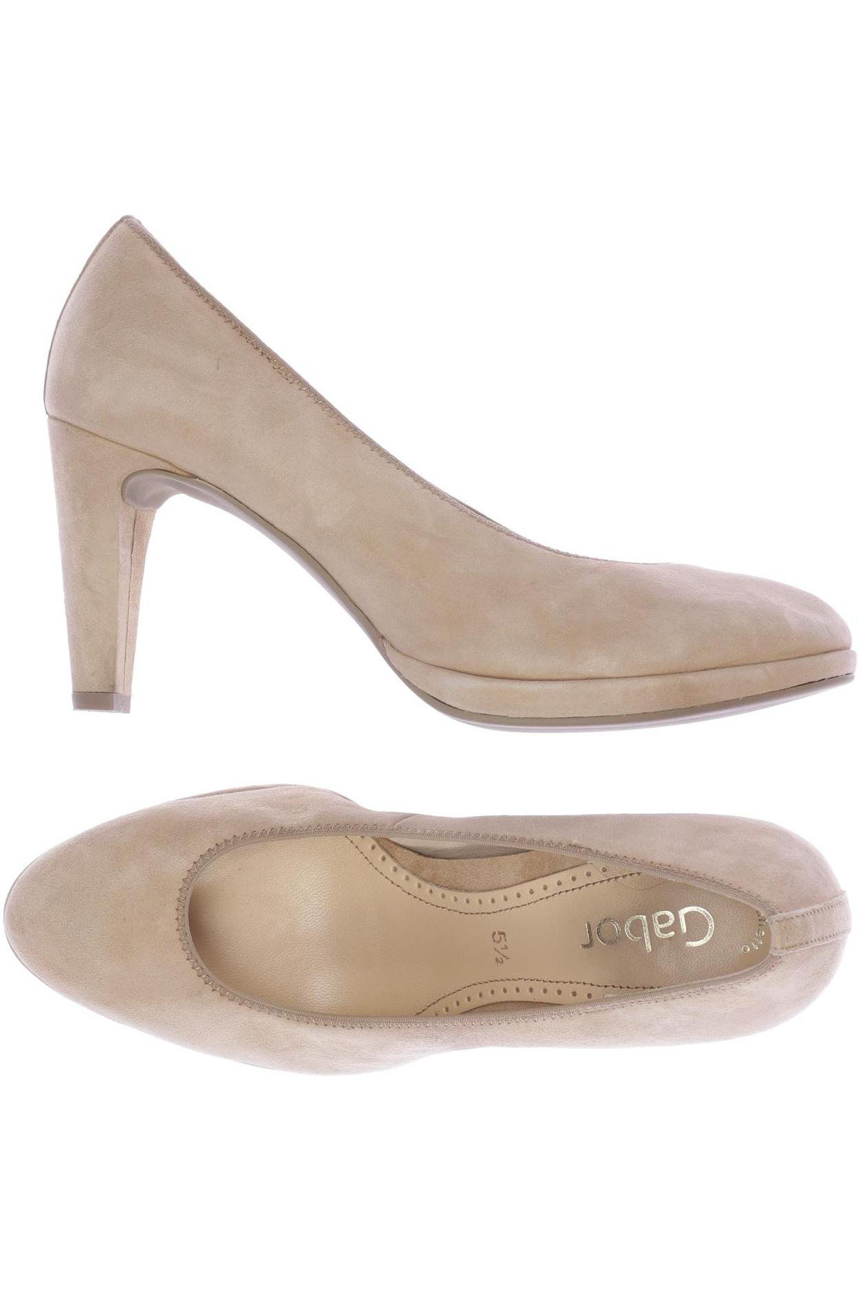 

Gabor Damen Pumps, beige, Gr. 5.5
