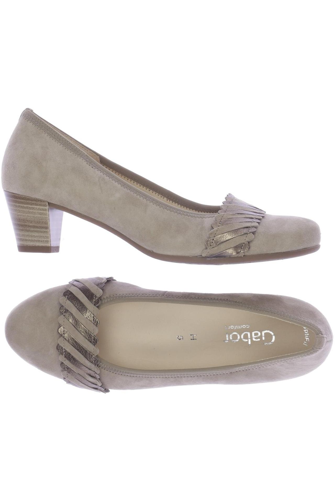 

Gabor Damen Pumps, beige, Gr. 5