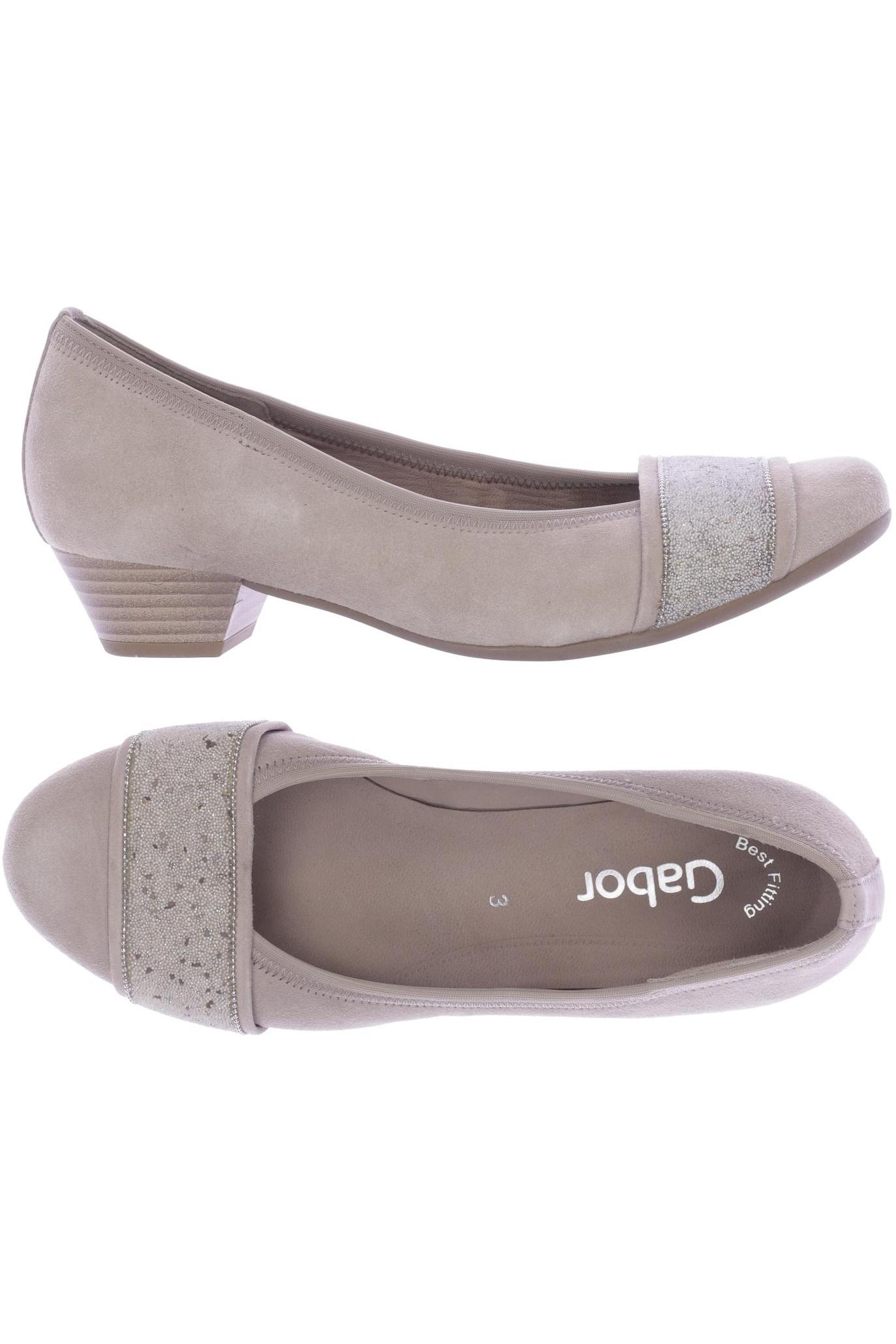 

Gabor Damen Pumps, beige, Gr. 3