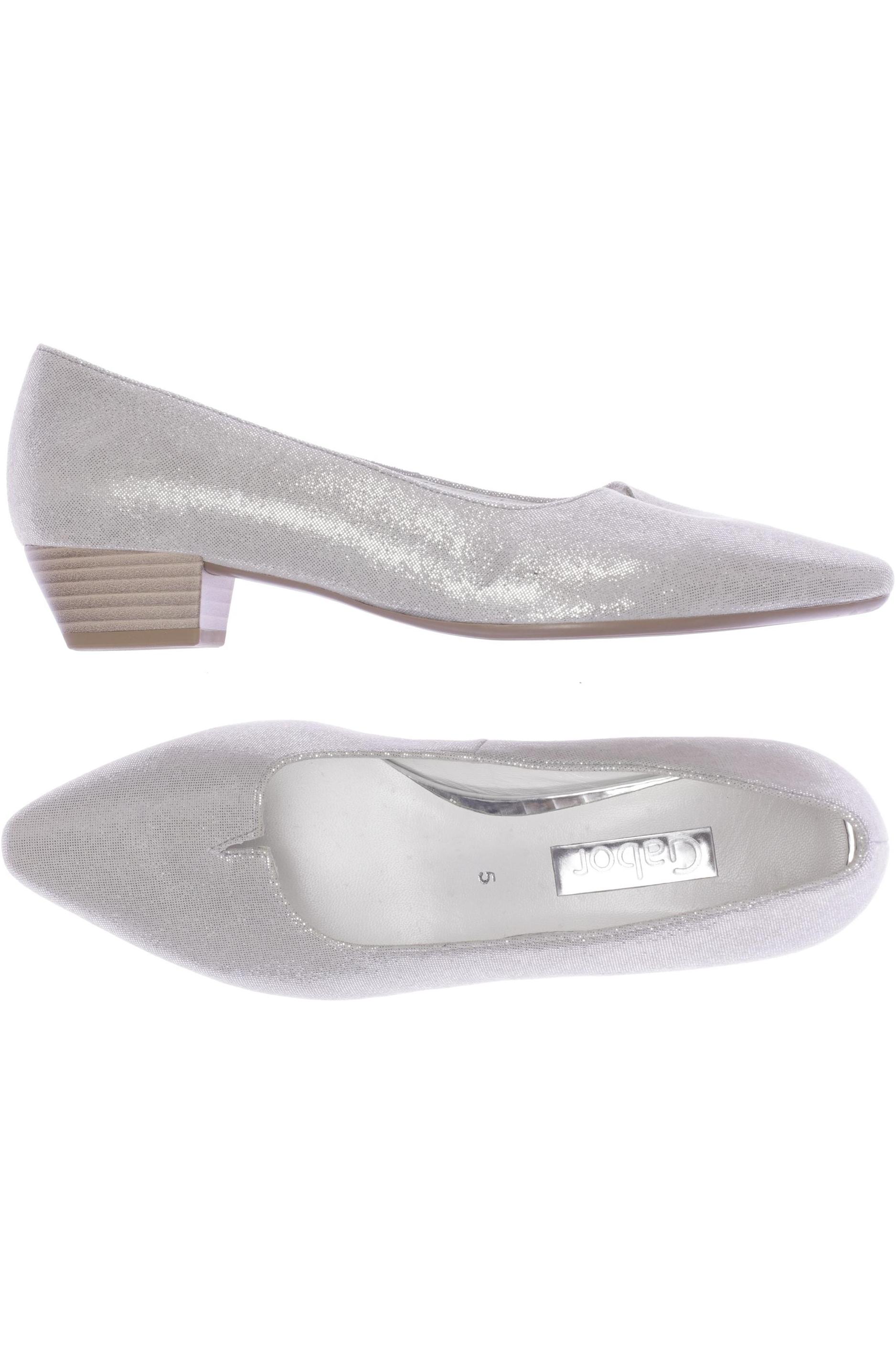 

Gabor Damen Pumps, silber, Gr. 5