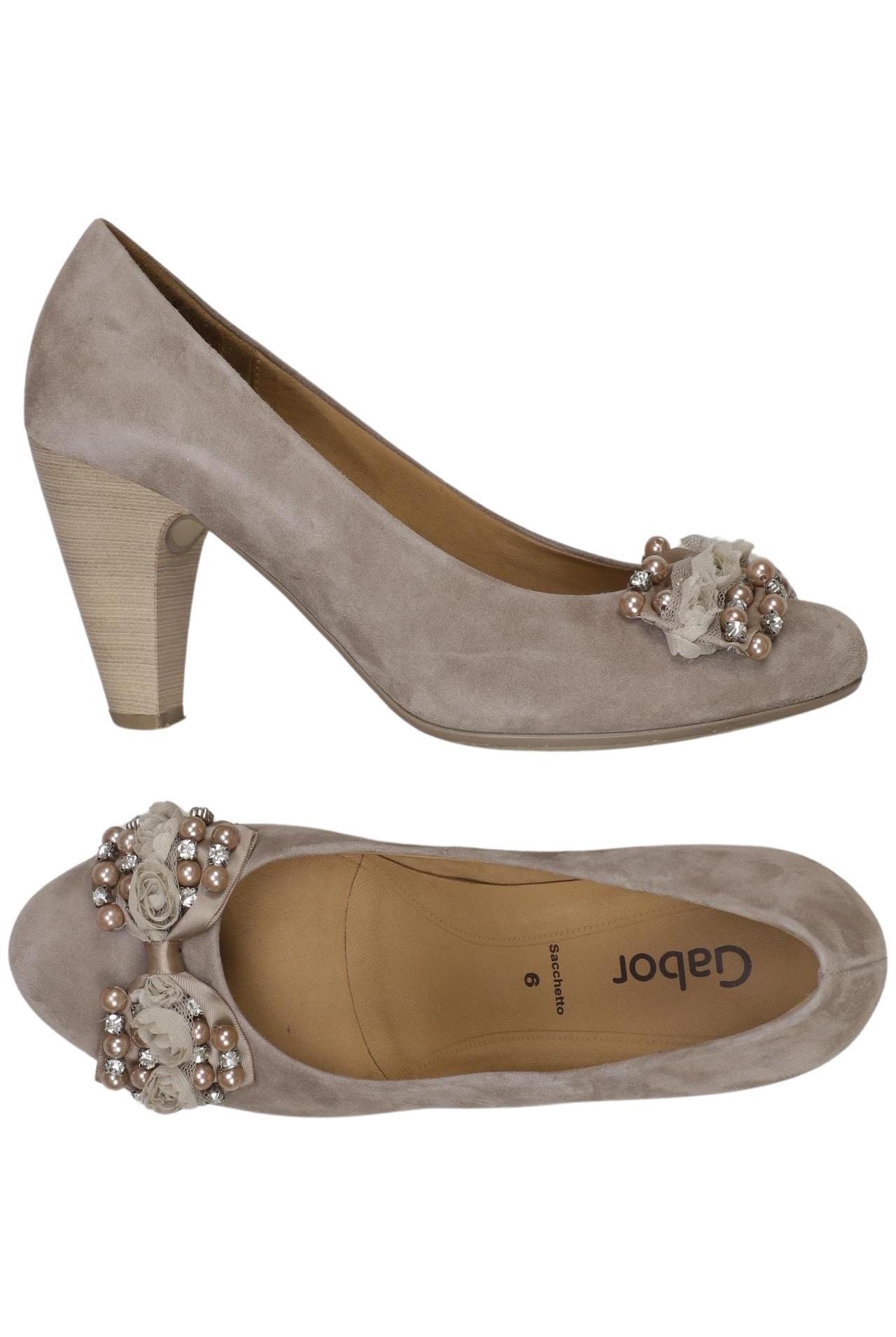 

Gabor Damen Pumps, beige, Gr. 6